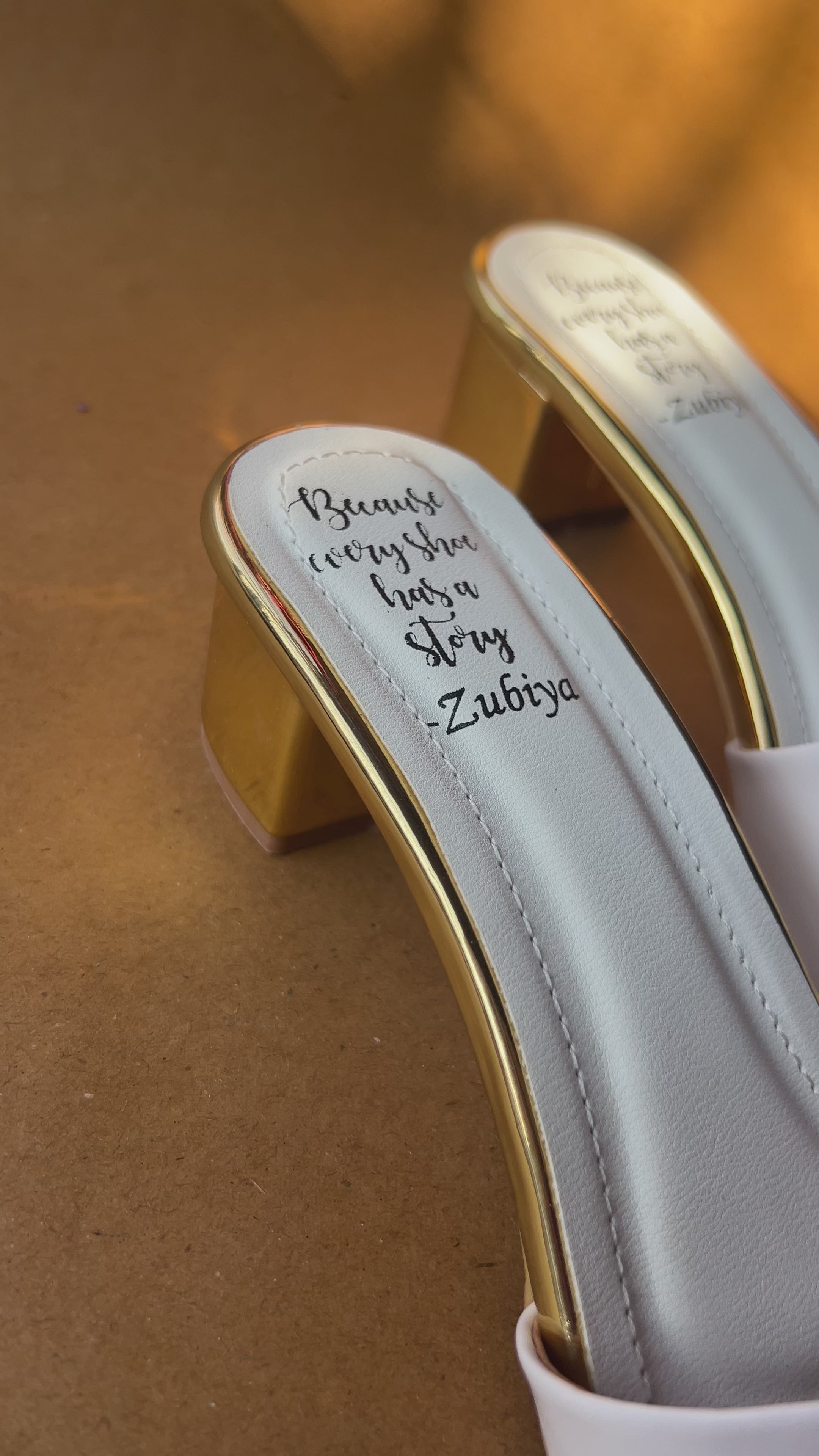 White pista Swag Dulhan Artwork Heels