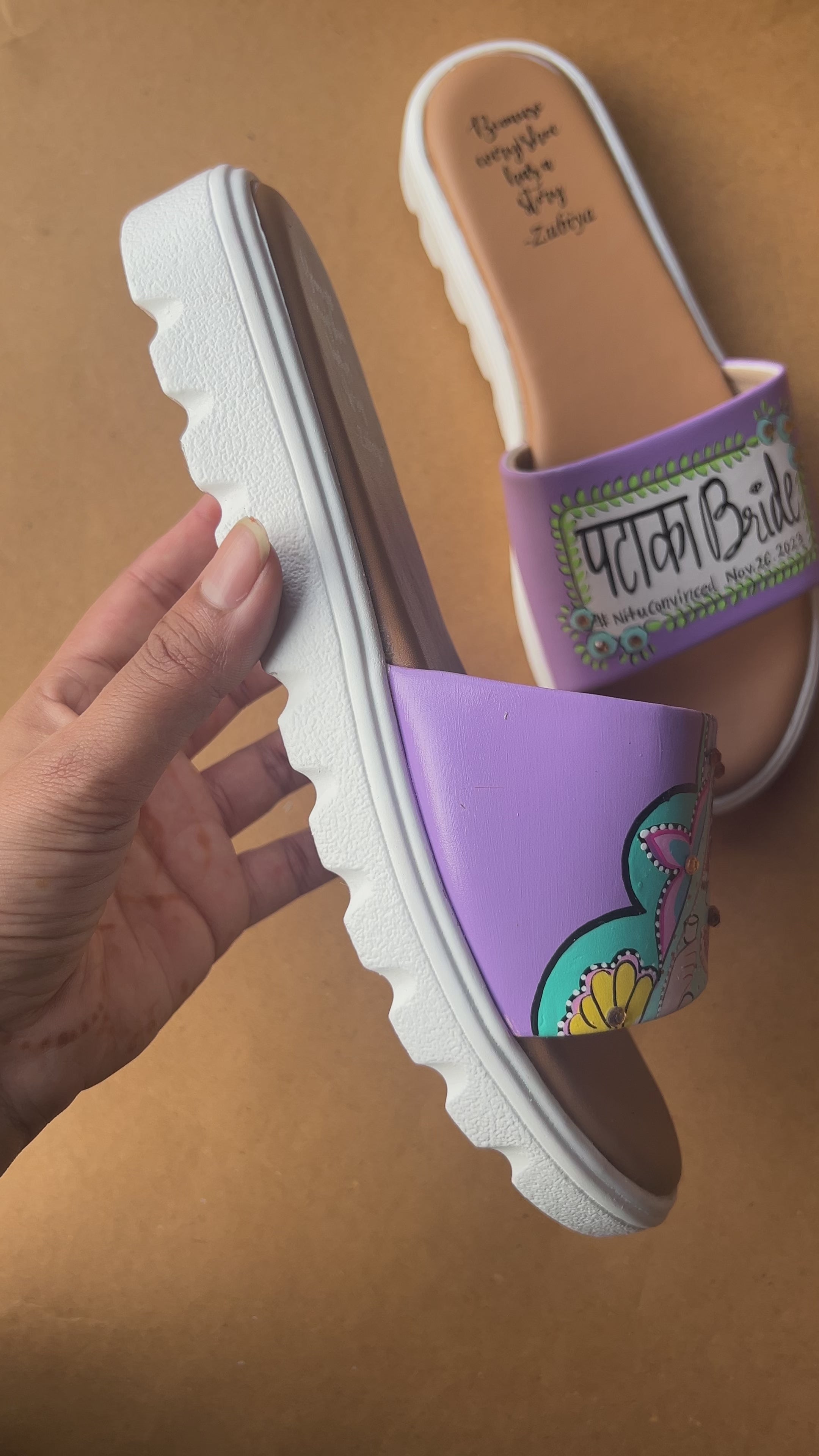 Lavender Swag Bride Flats