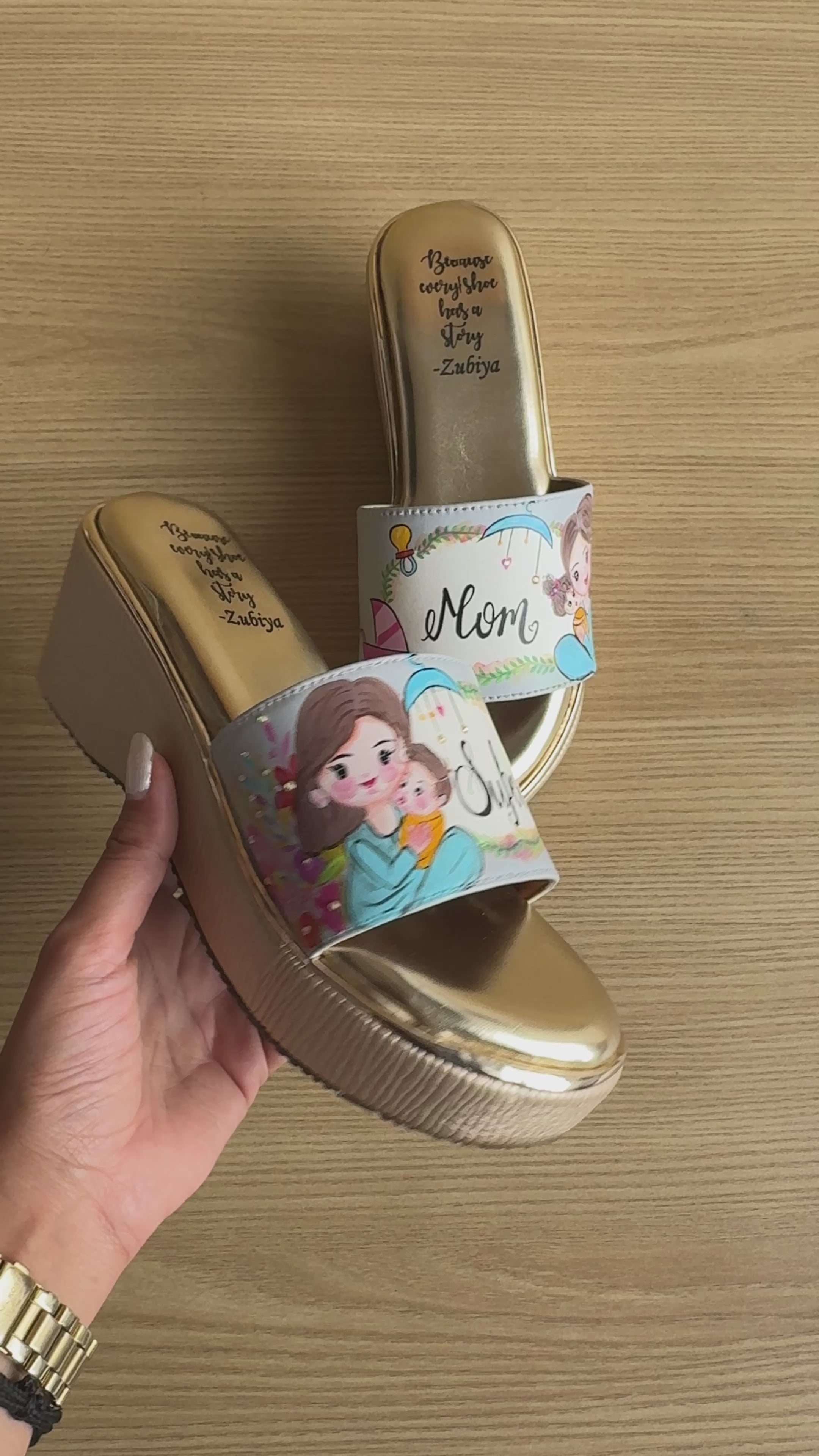Super mom 3 inch wedges heels