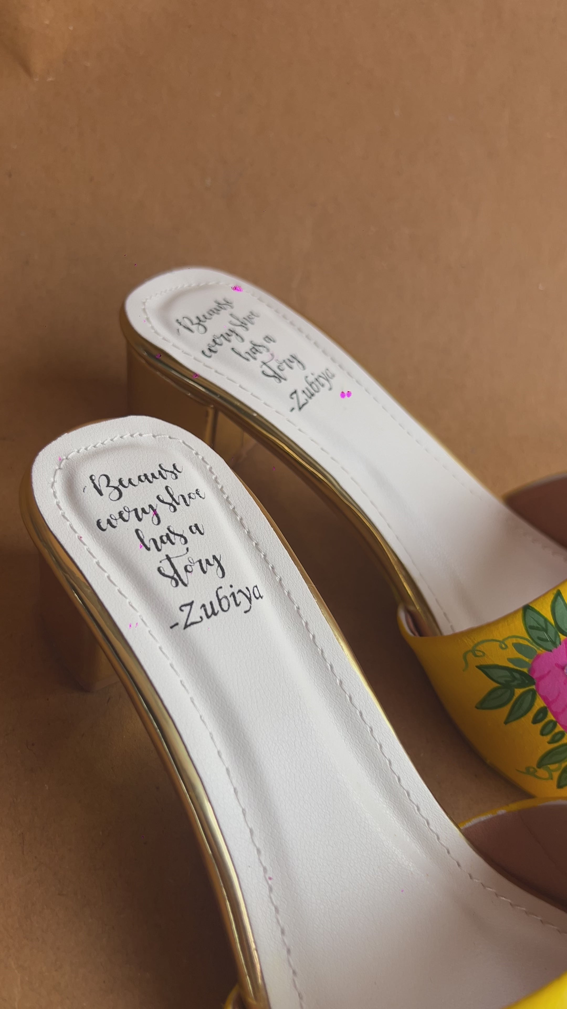 flamingo yellow sister heels