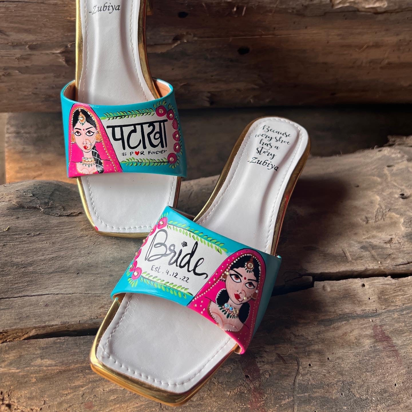 turquoise blue  swag dulhan heels