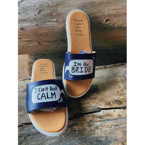 I Can'T Keep Calm- Royal Blue Flats