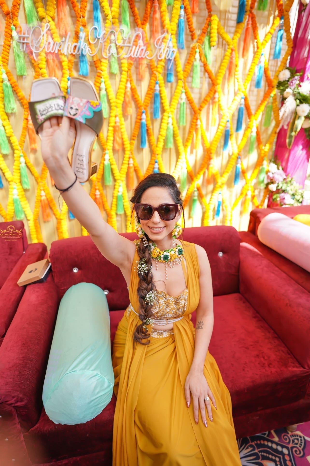 olive swag dulhan artwork heels