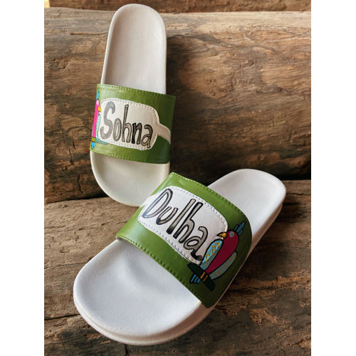 Sohna Dulha Olive Slides