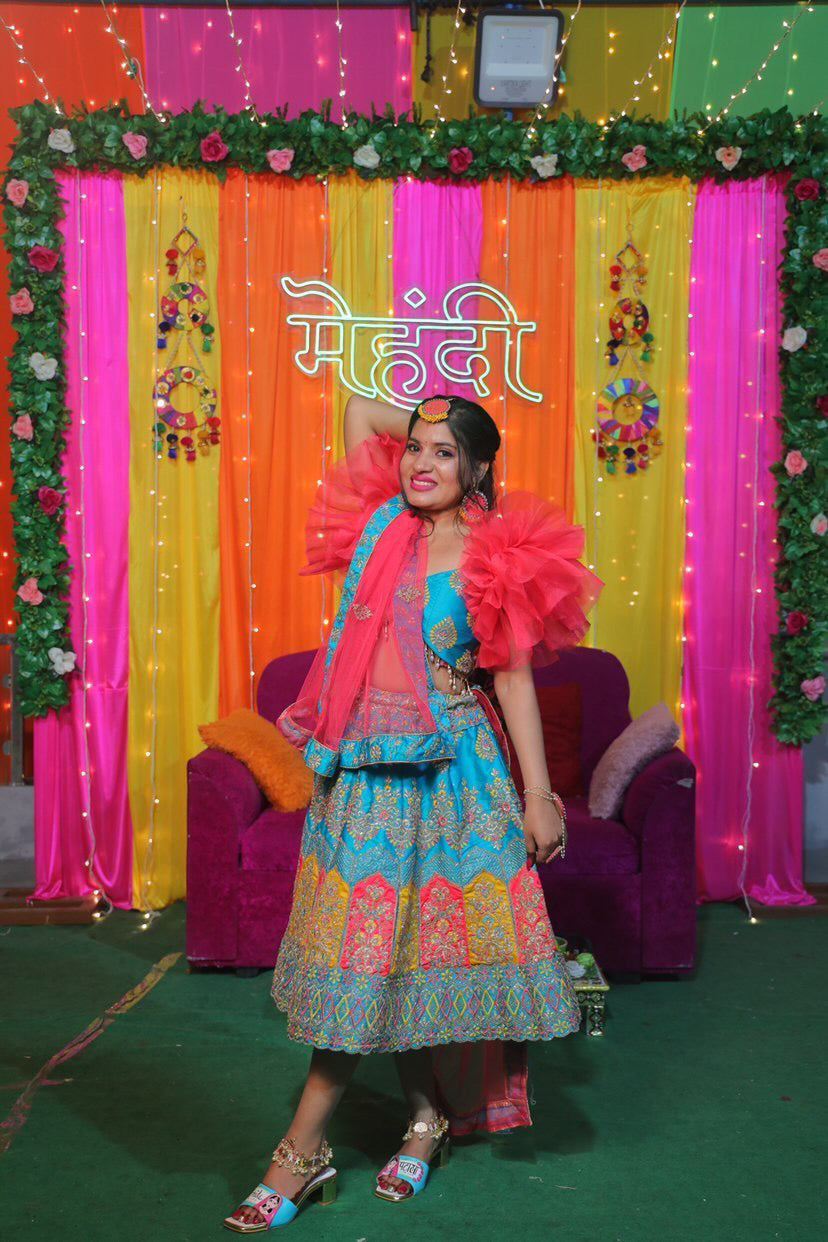 turquoise blue  swag dulhan heels