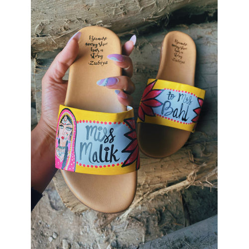 Yellow Dulhan Artwork Flats