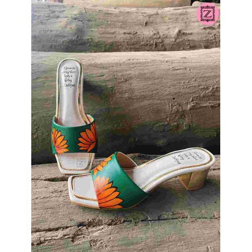 Yellow Lotus 2 Inches Heel