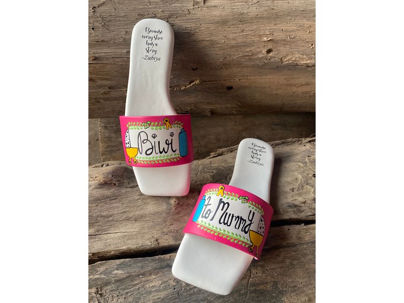 Biwi To Mummy Sq Toe Slides