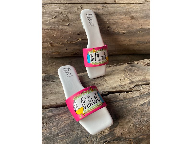 Biwi To Mummy Sq Toe Slides