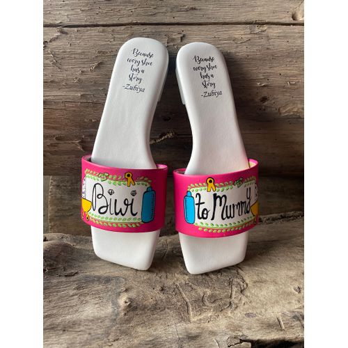 Biwi To Mummy Sq Toe Slides