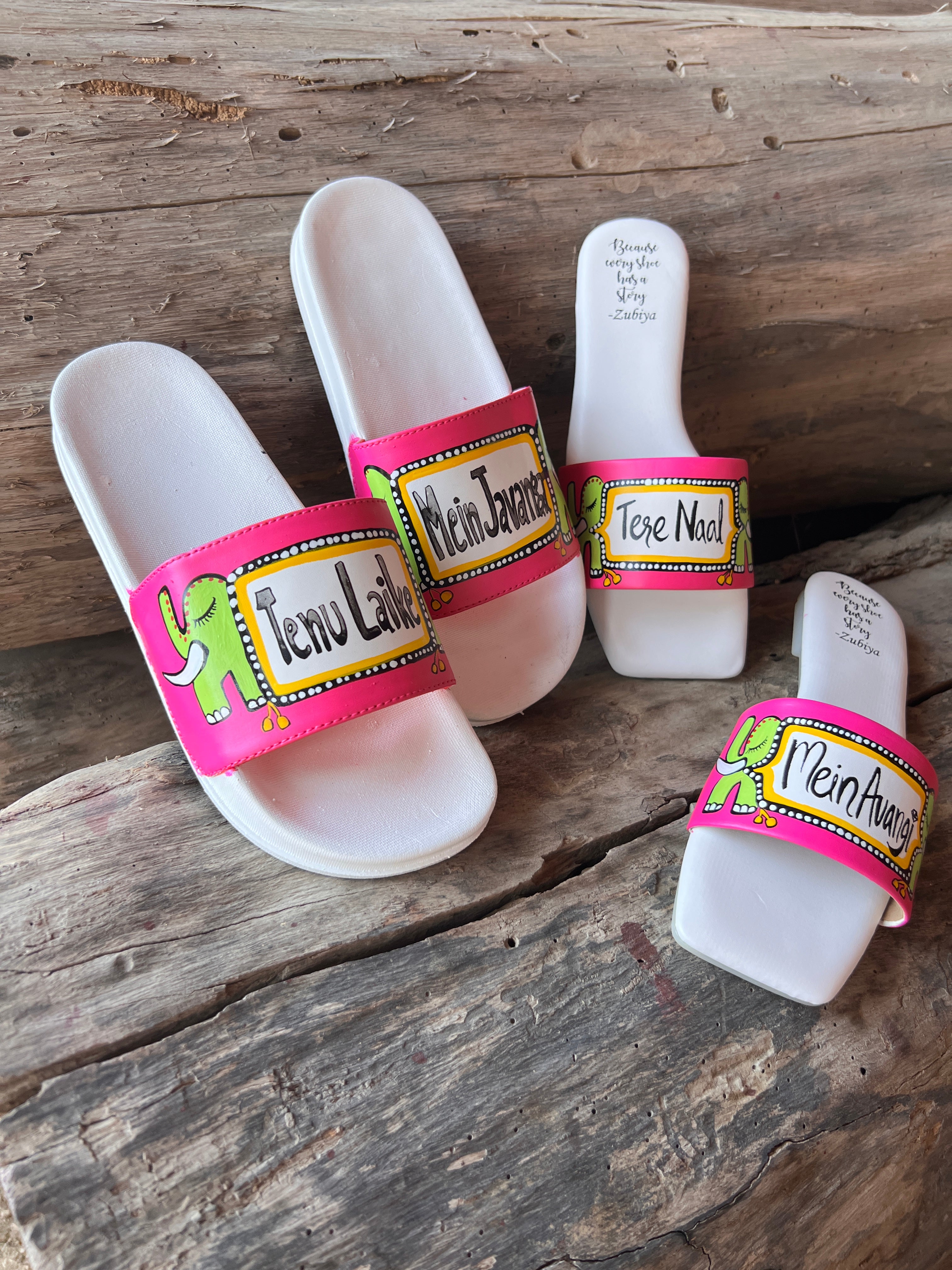 hot pink flats couple combo