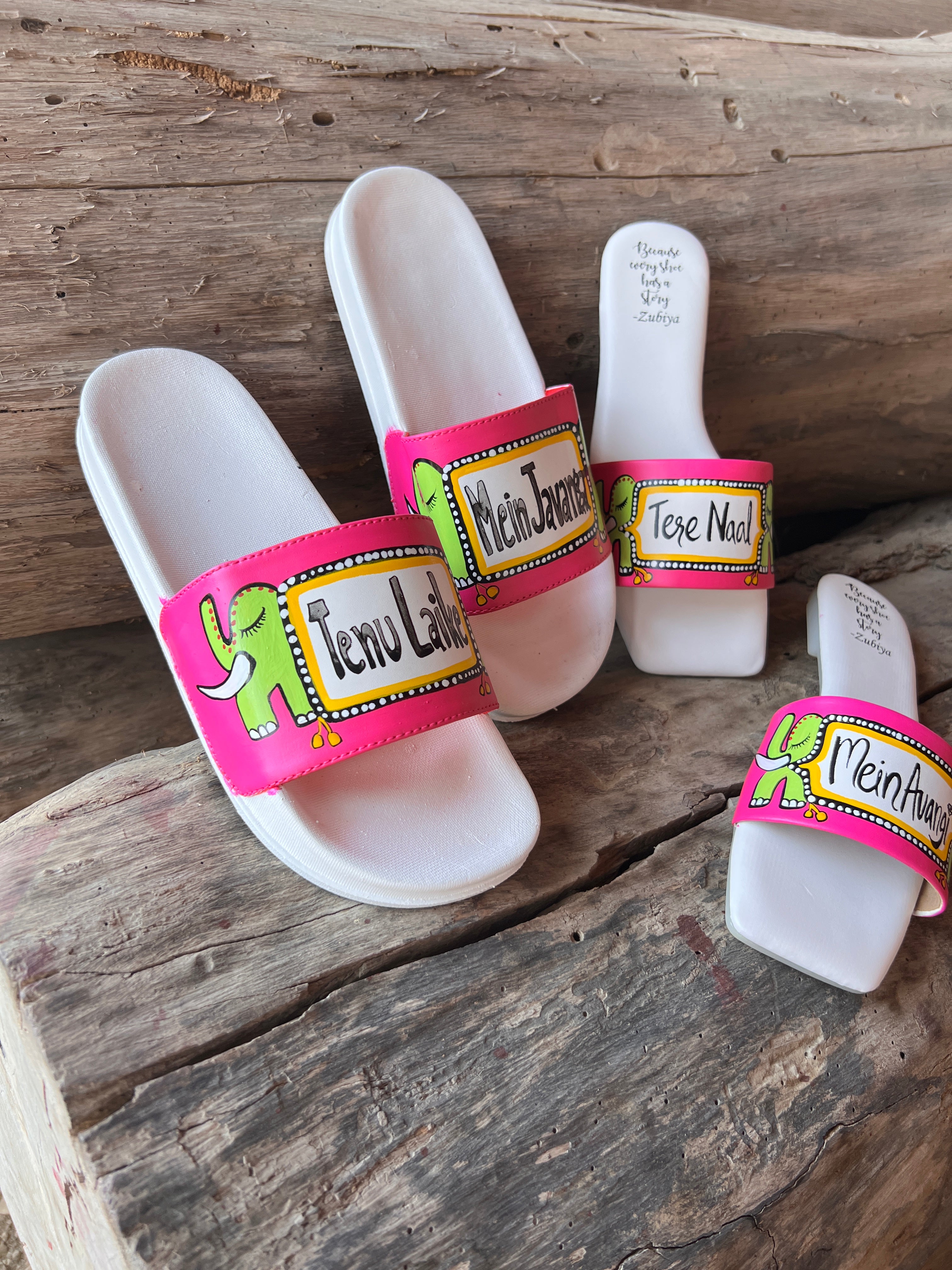 hot pink flats couple combo