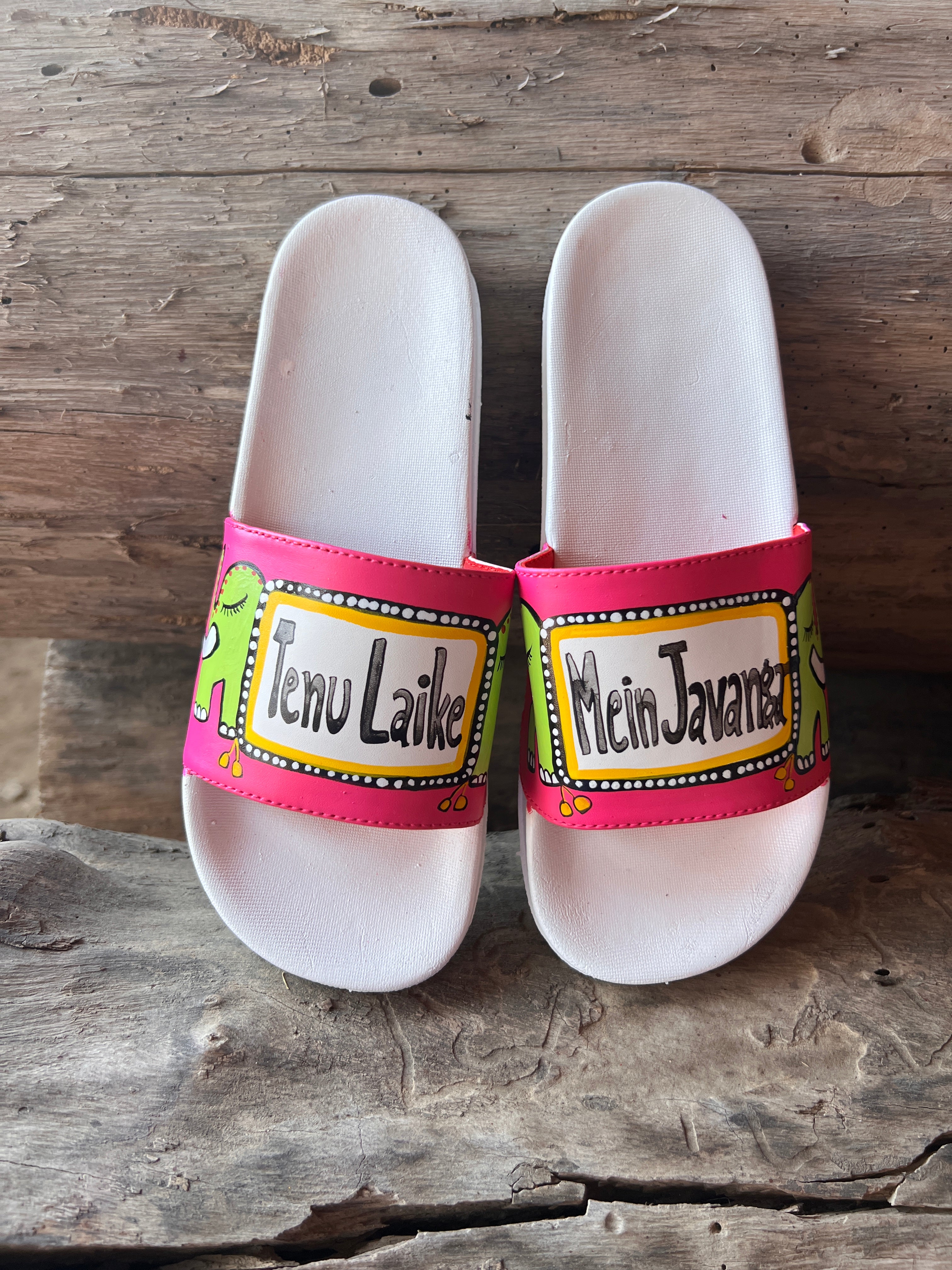 hot pink elephant slides