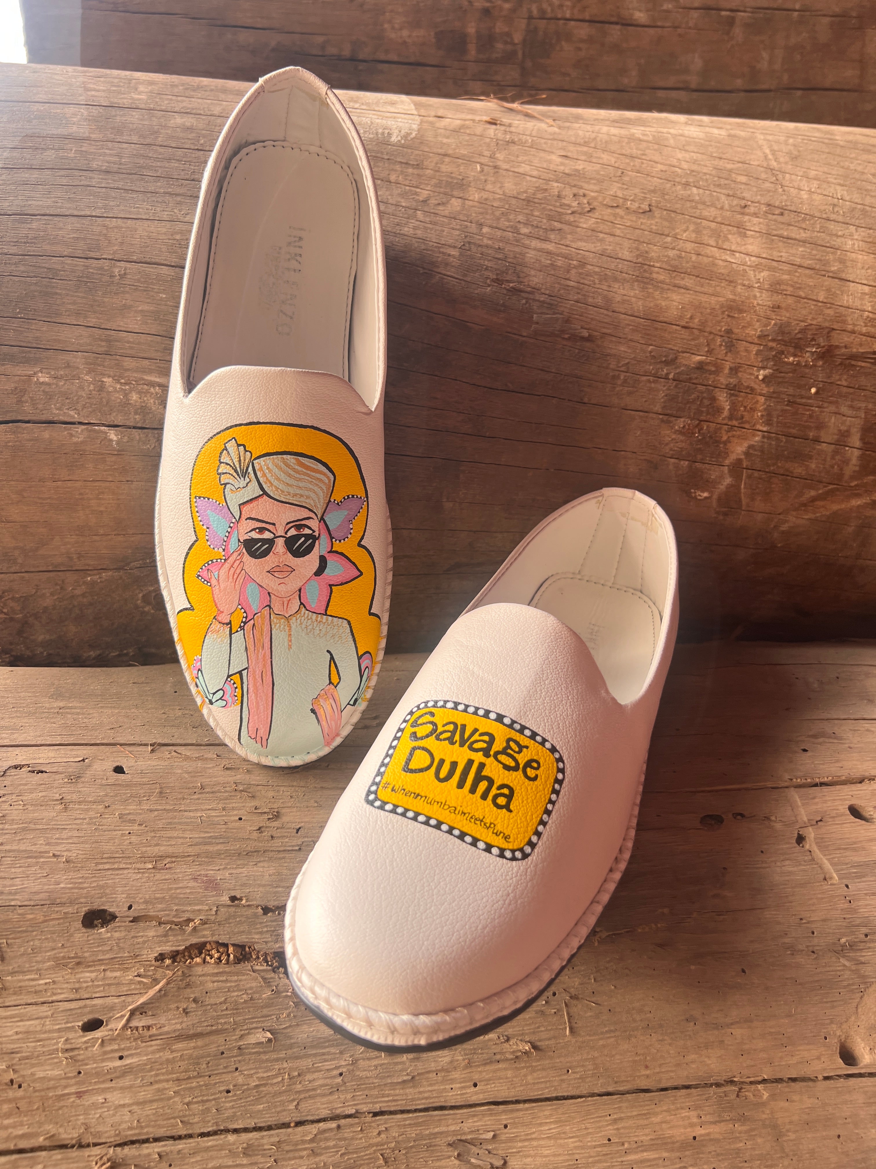 mens yellow tinch savage dulha mojris