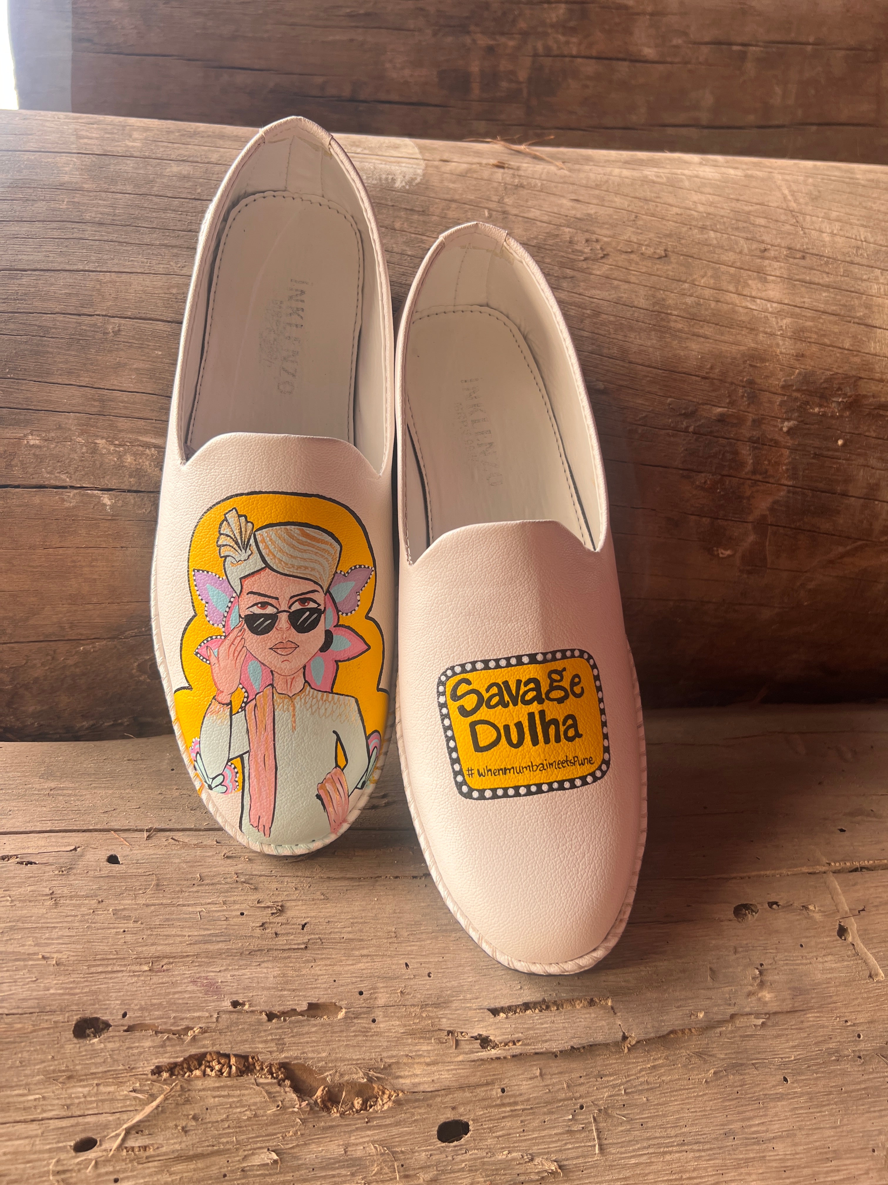 mens yellow tinch savage dulha mojris