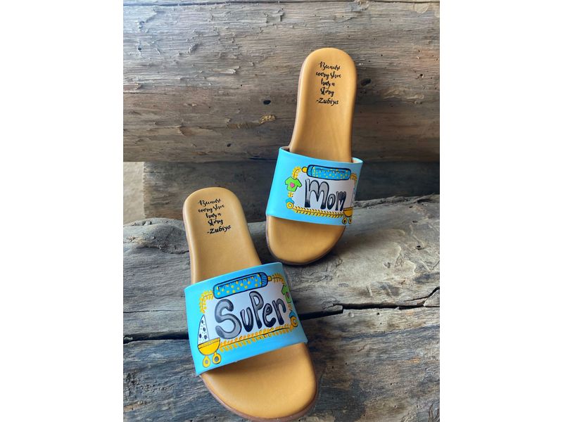 Blue Super Mom Slides