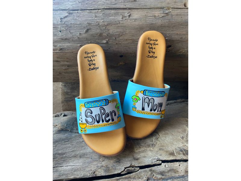 Blue Super Mom Slides