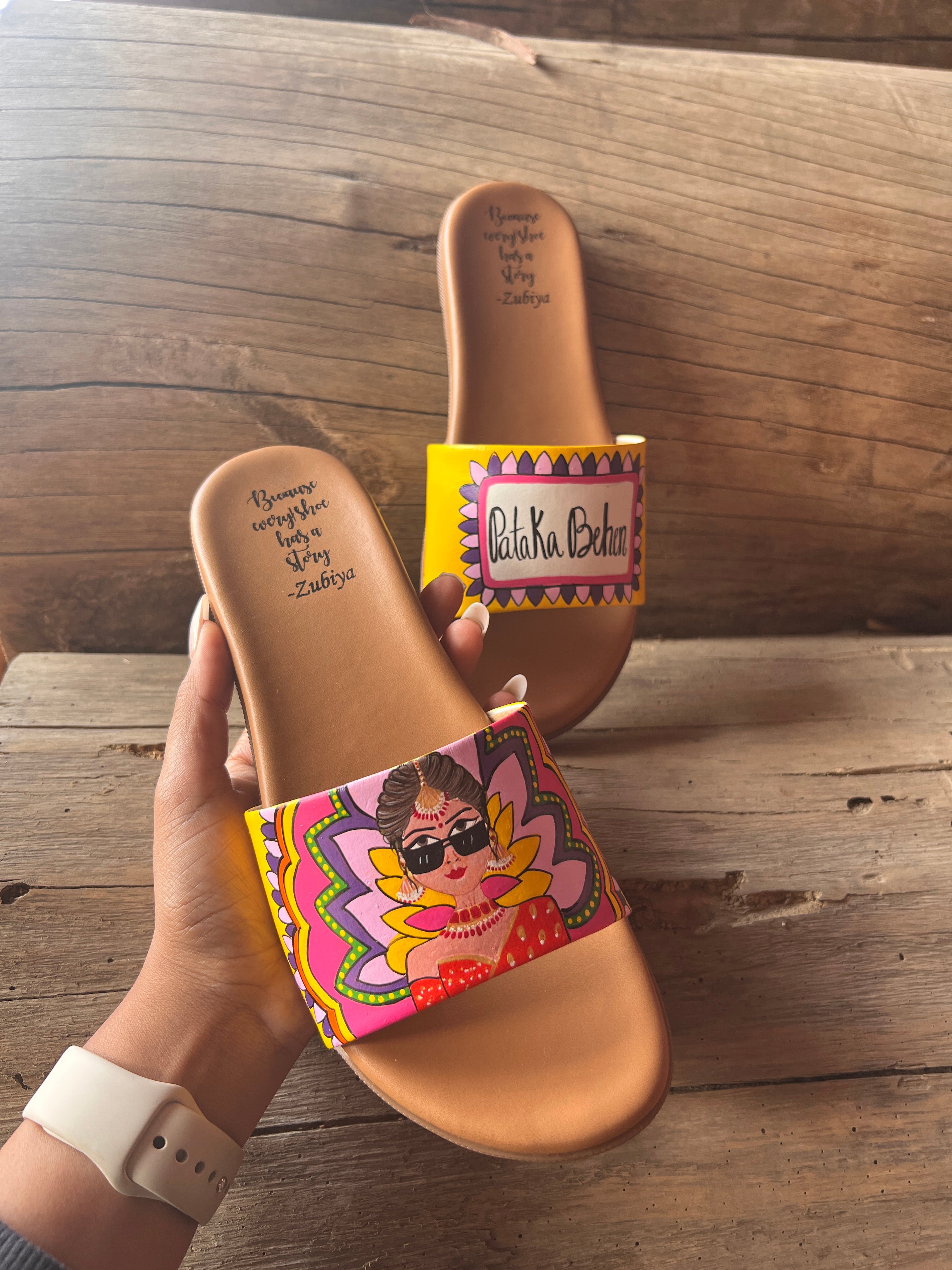 vibrant quirky girl slides