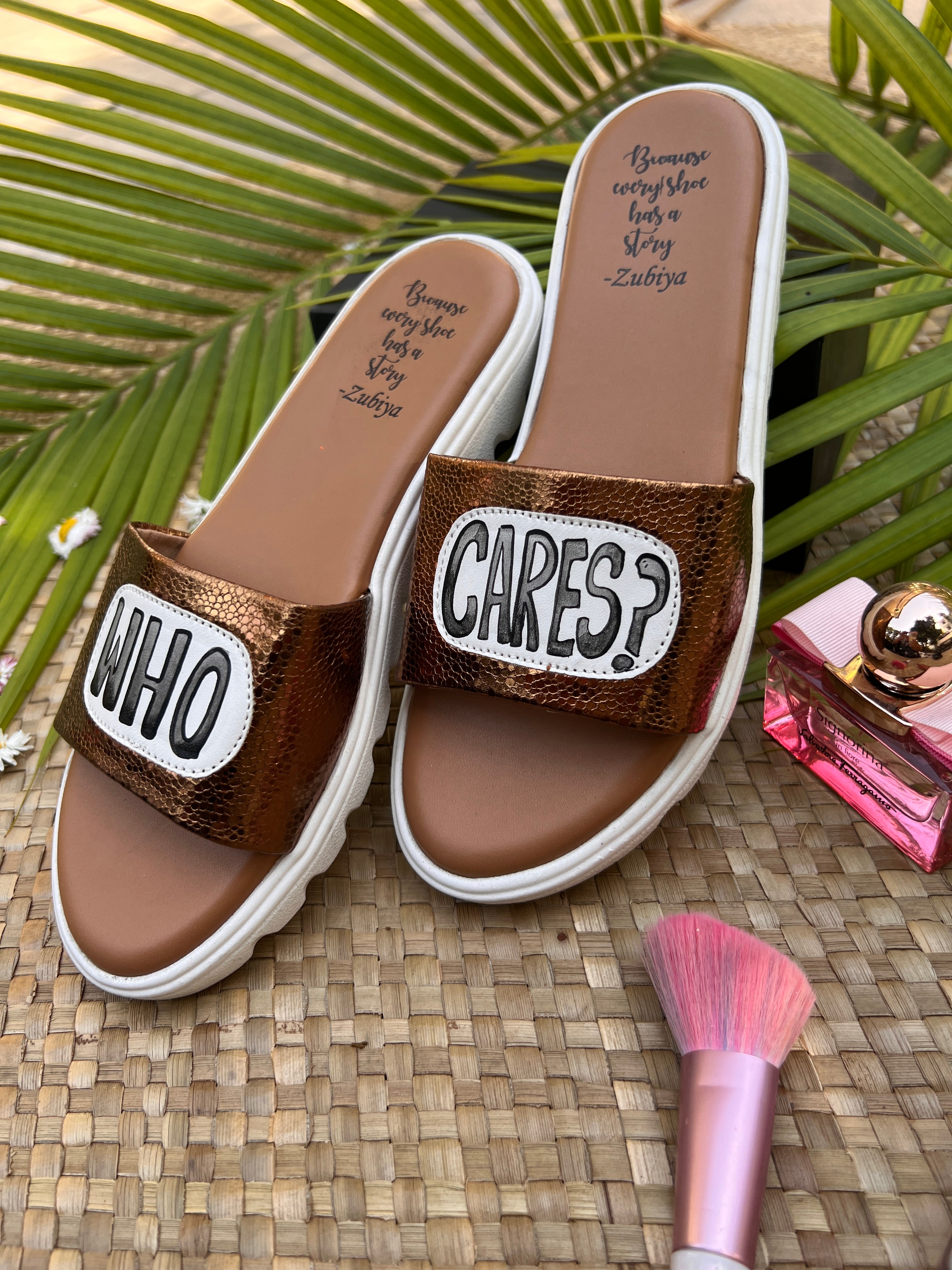 who cares? brass metallic slides