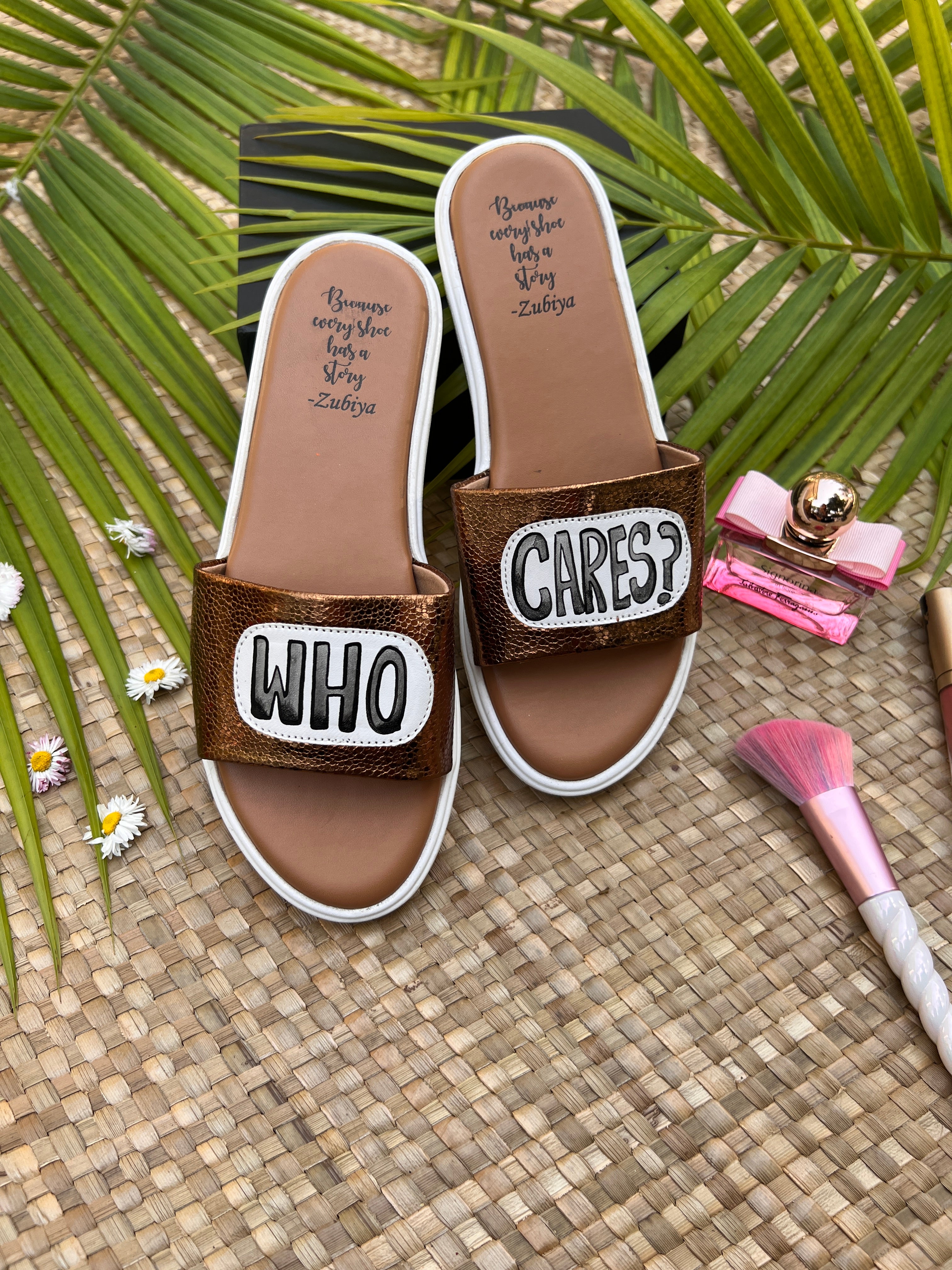 who cares? brass metallic slides