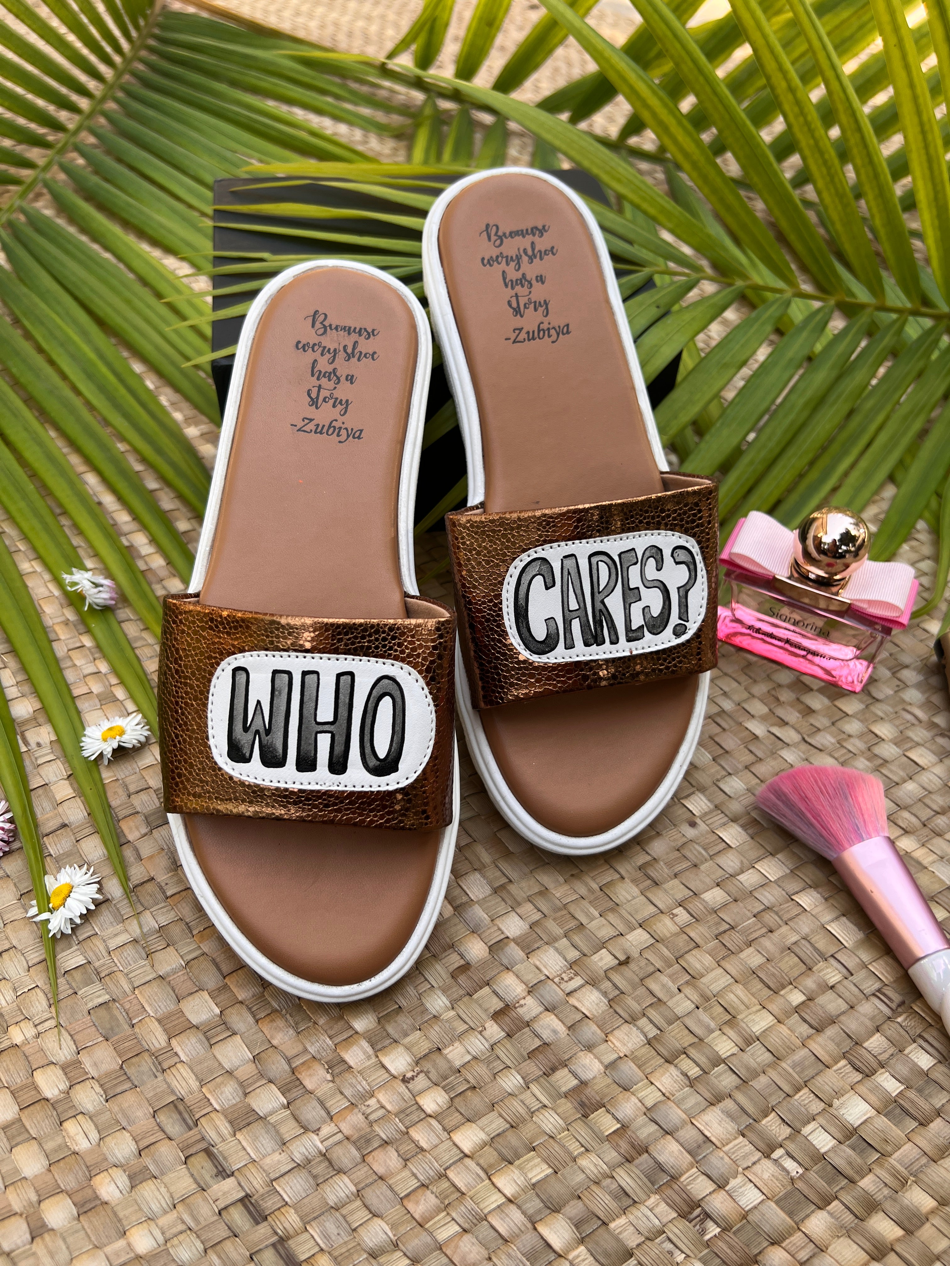 who cares? brass metallic slides