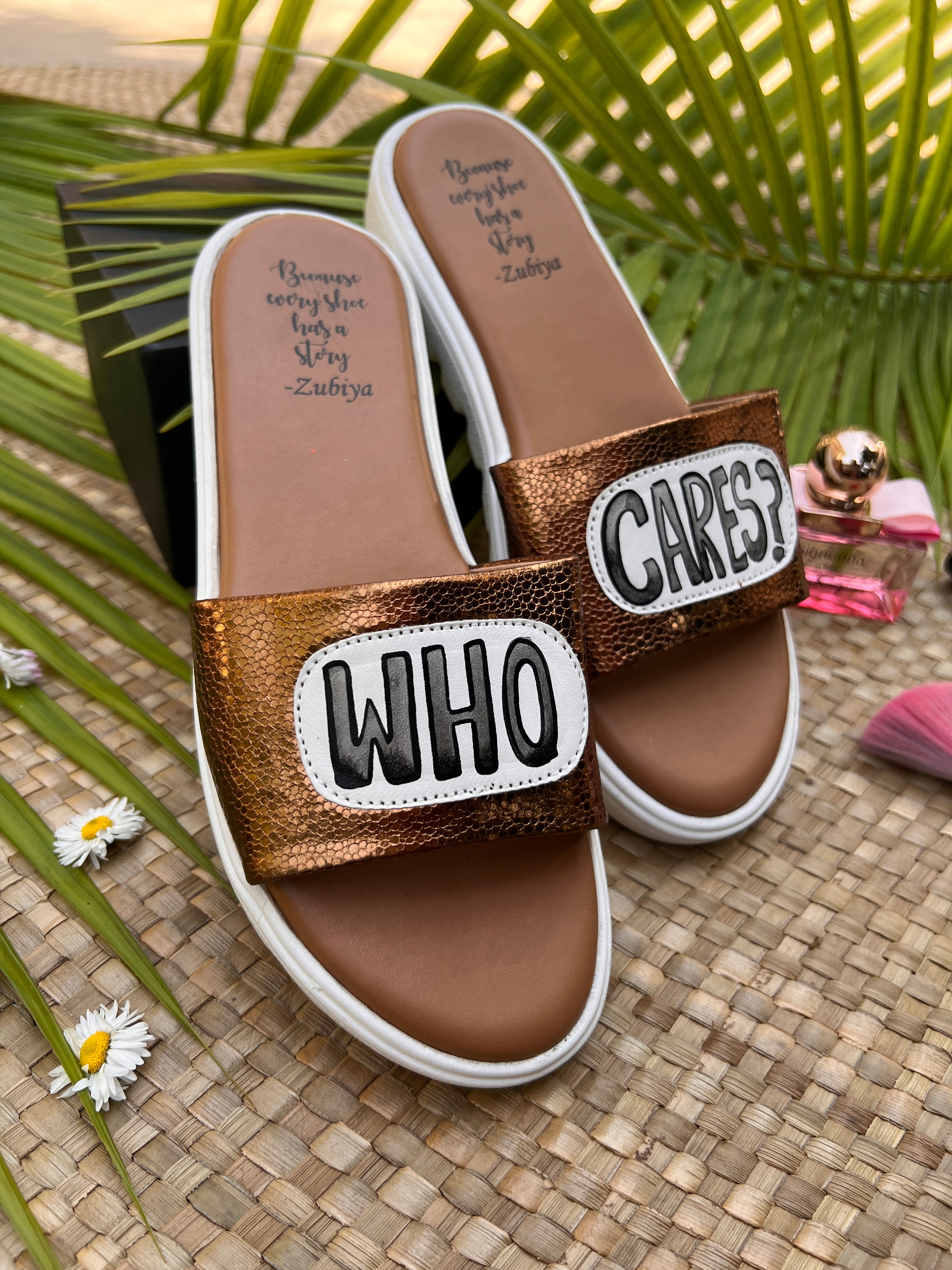 who cares? brass metallic slides