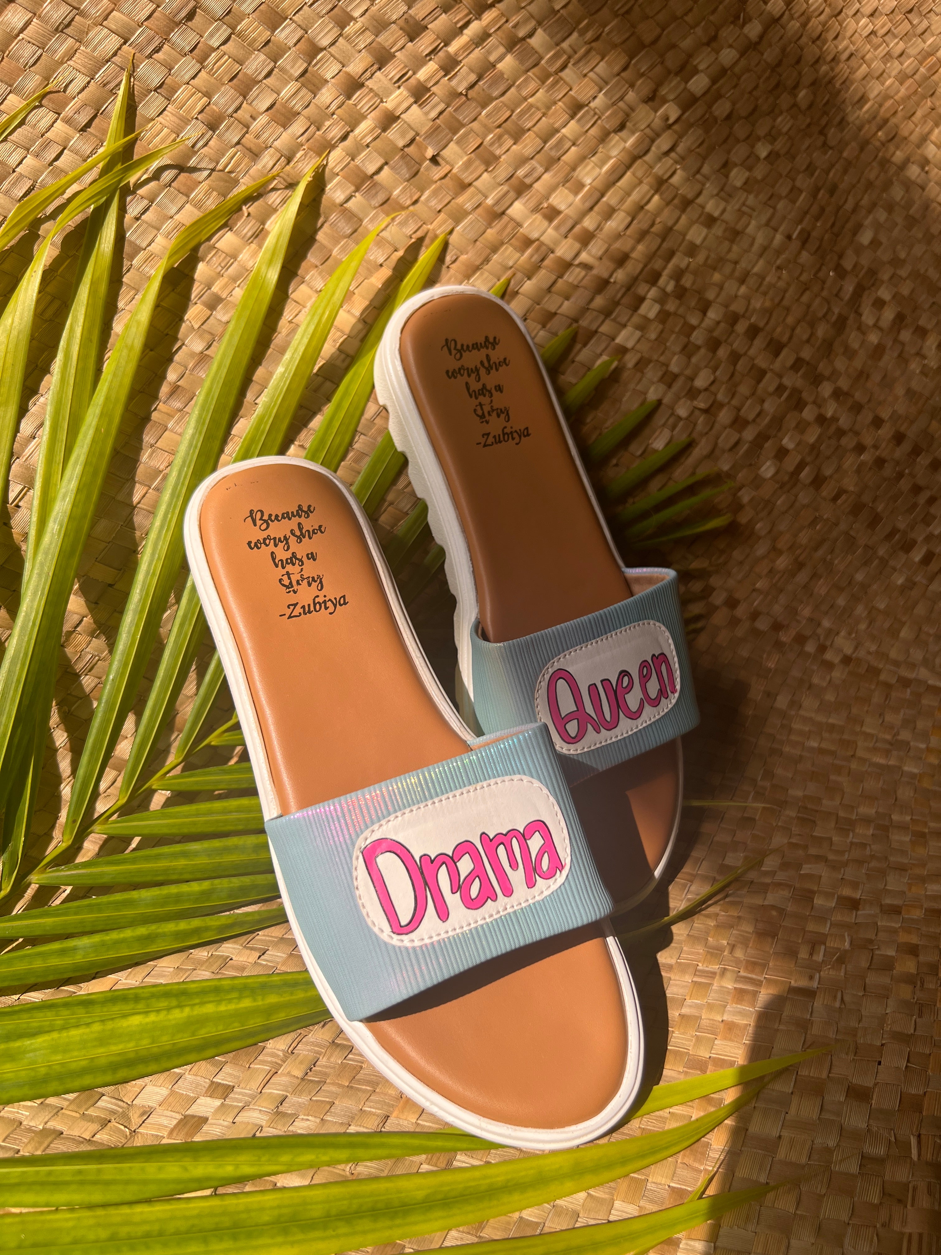 Drama queen Blue holo slides