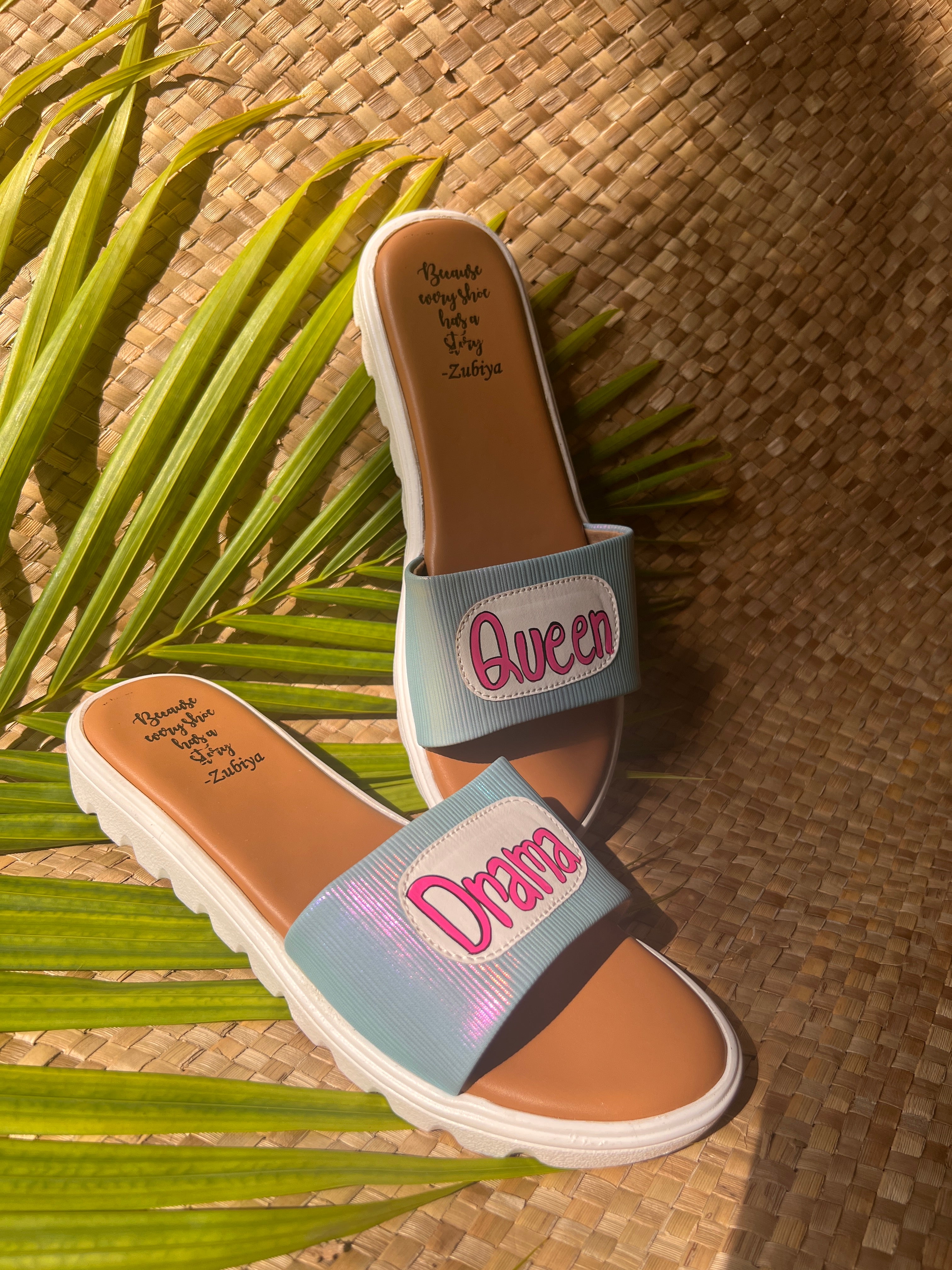 Drama queen Blue holo slides