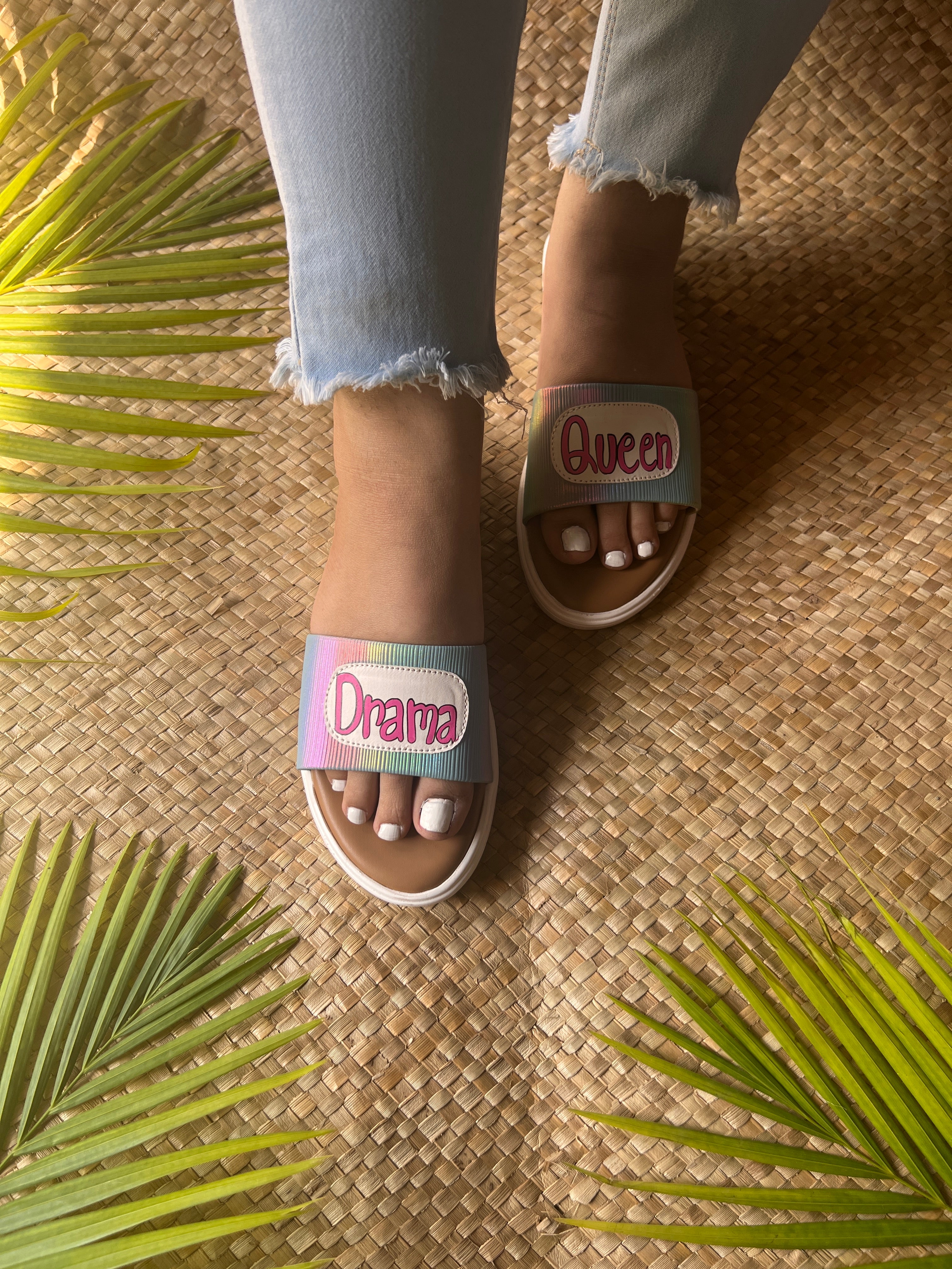 Drama queen Blue holo slides