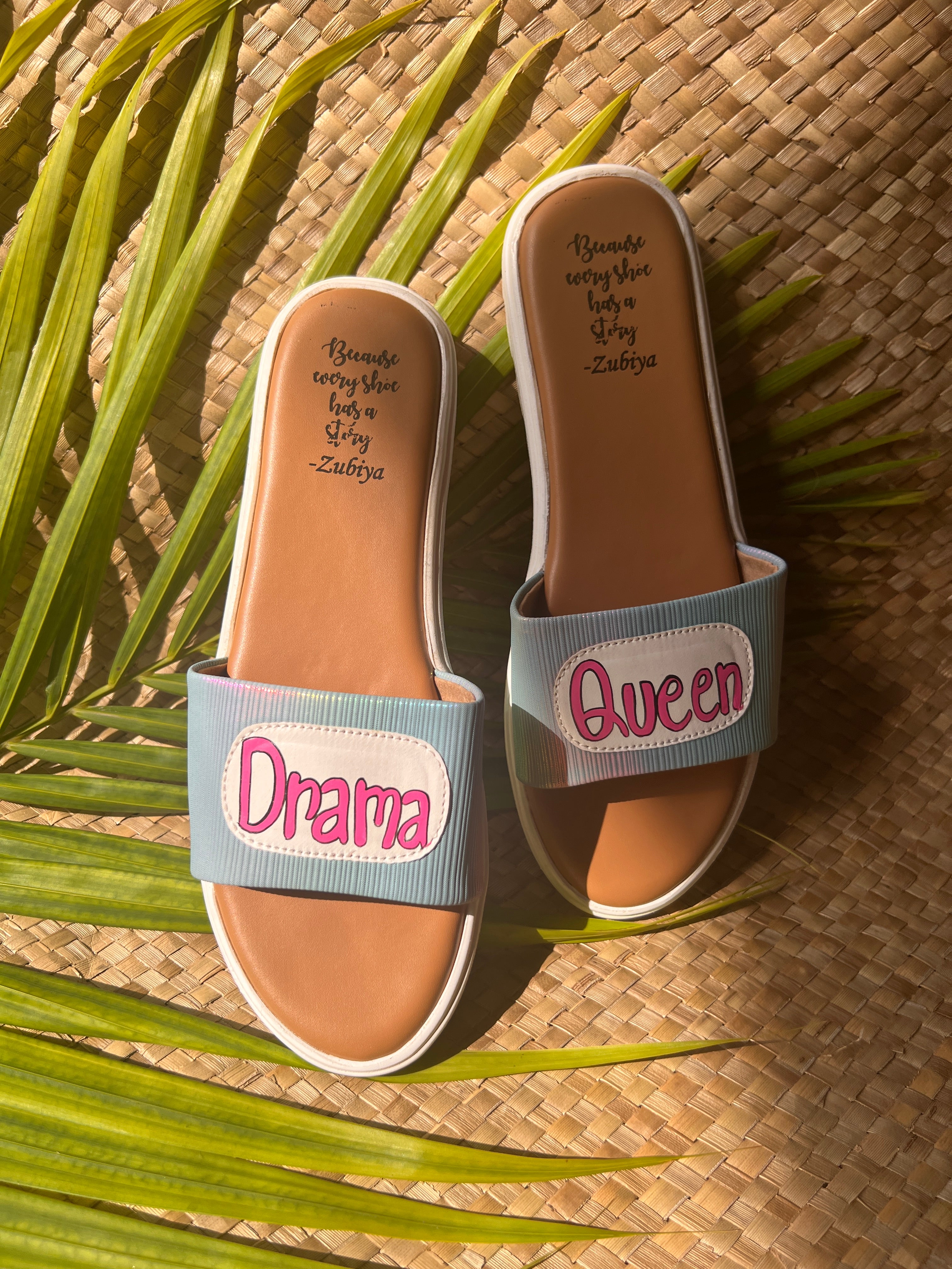 Drama queen Blue holo slides