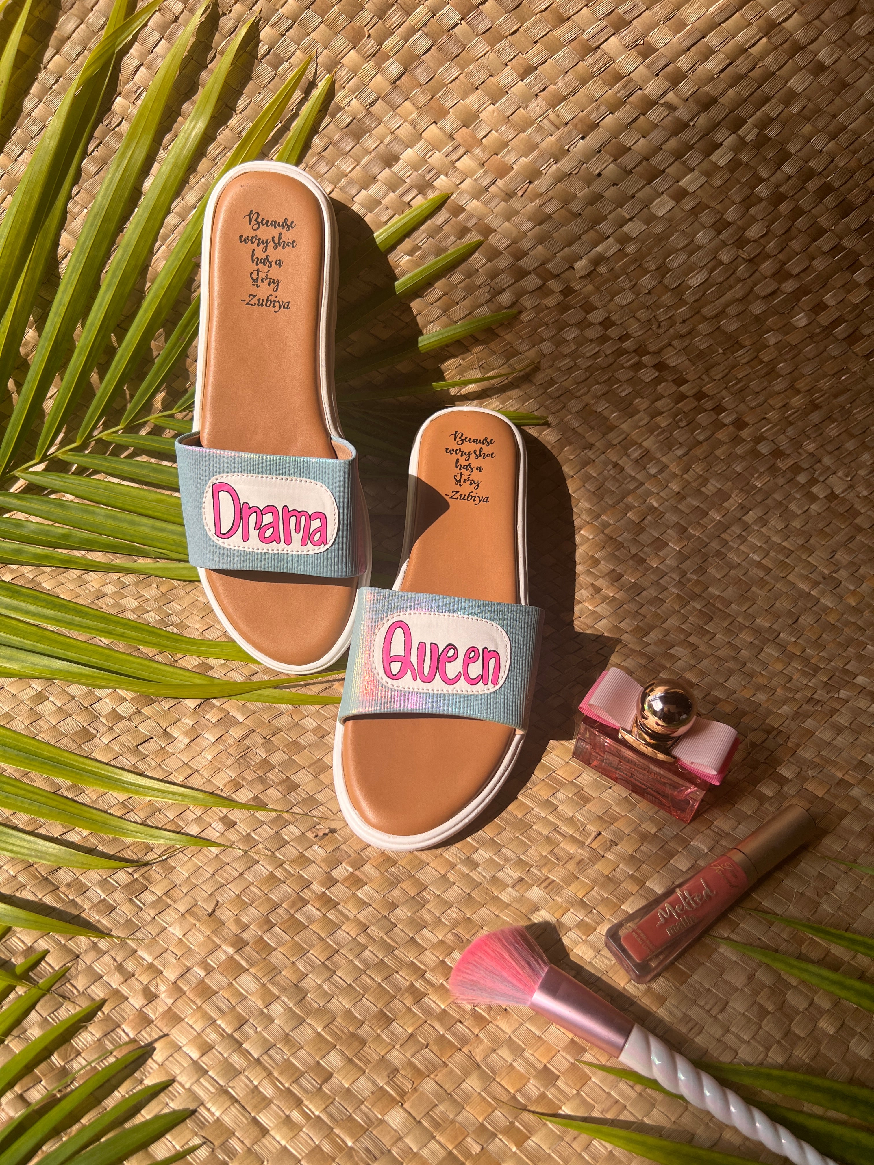 Drama queen Blue holo slides