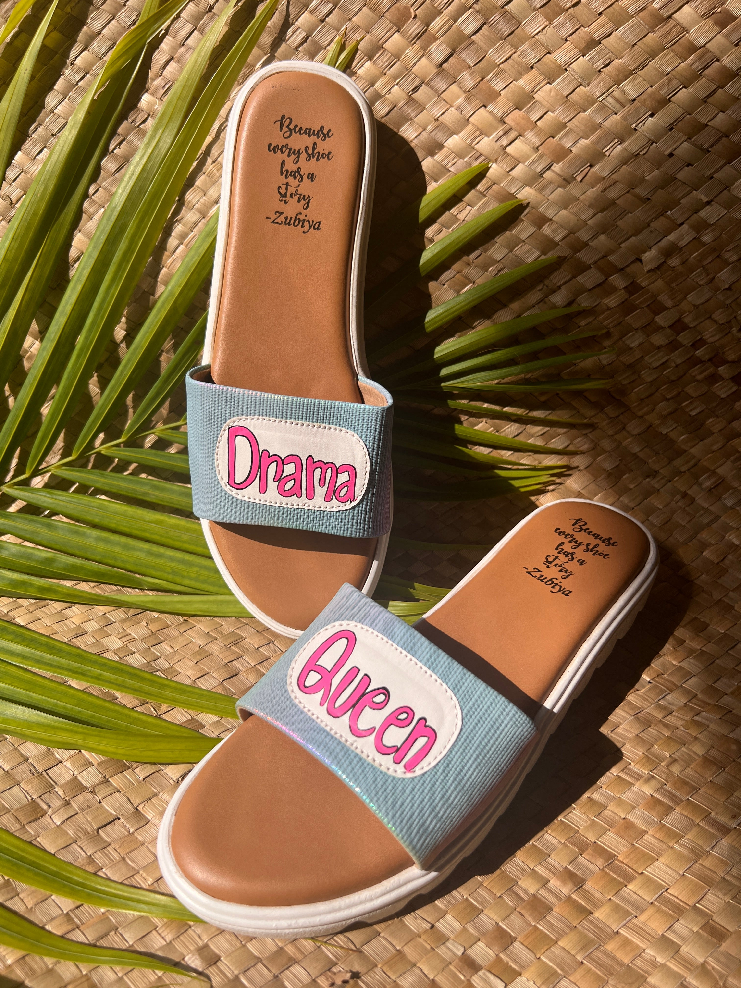 Drama queen Blue holo slides