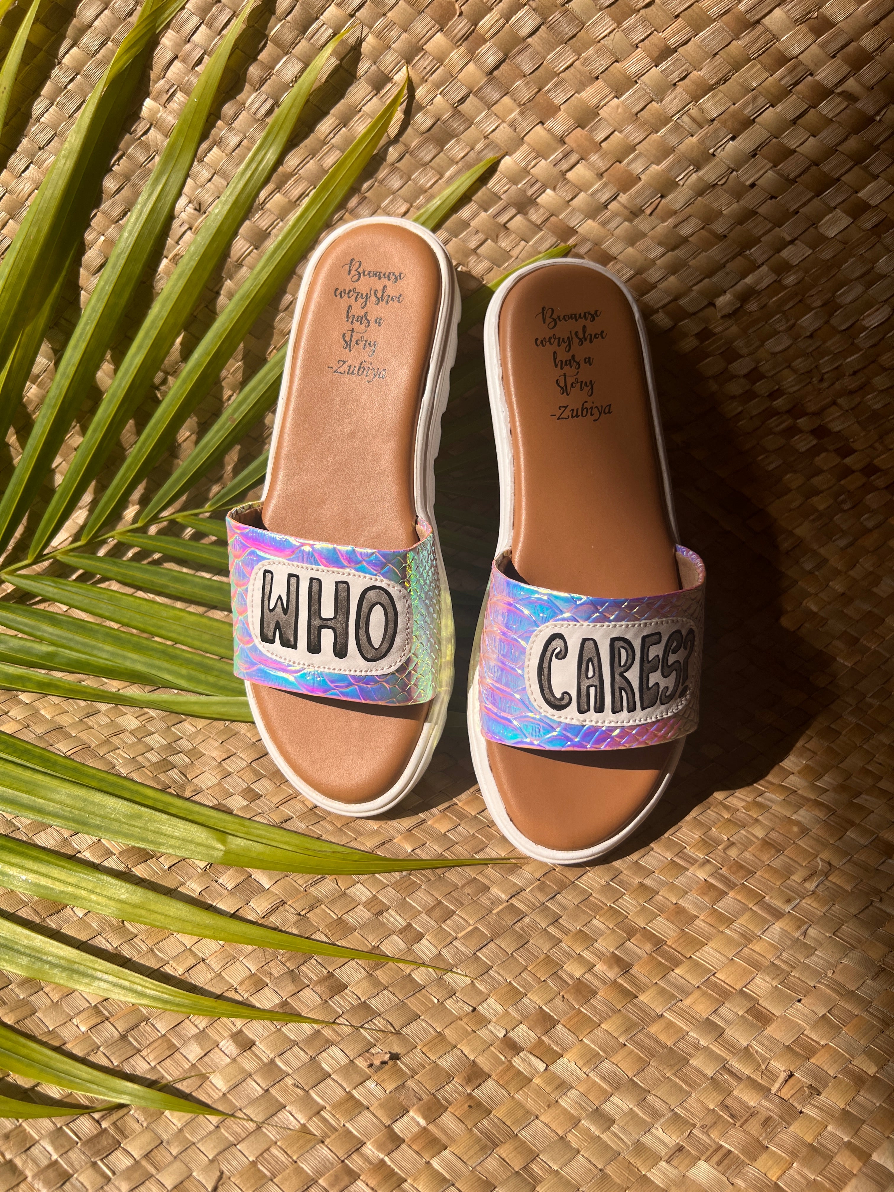who cares? unicorn holograph slides