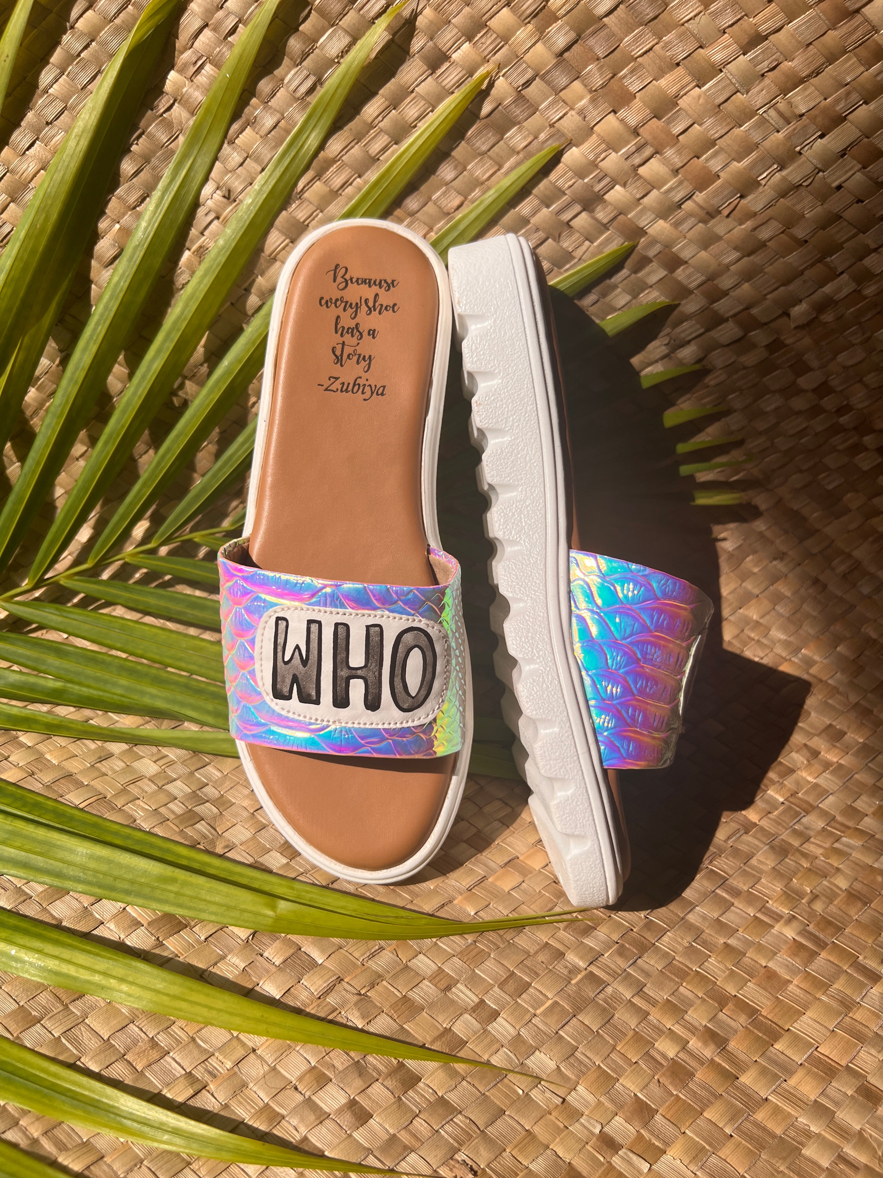 who cares? unicorn holograph slides
