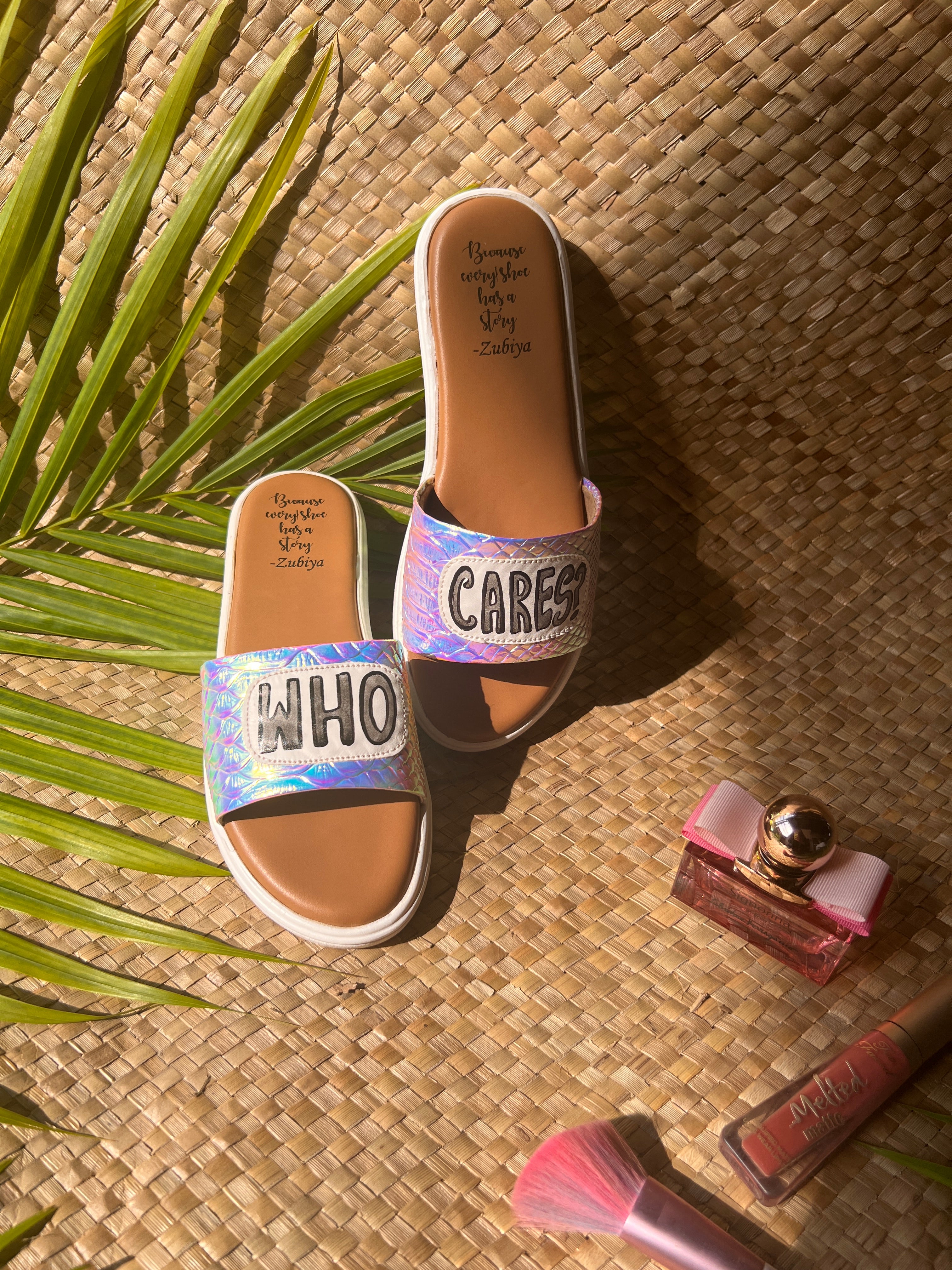 who cares? unicorn holograph slides