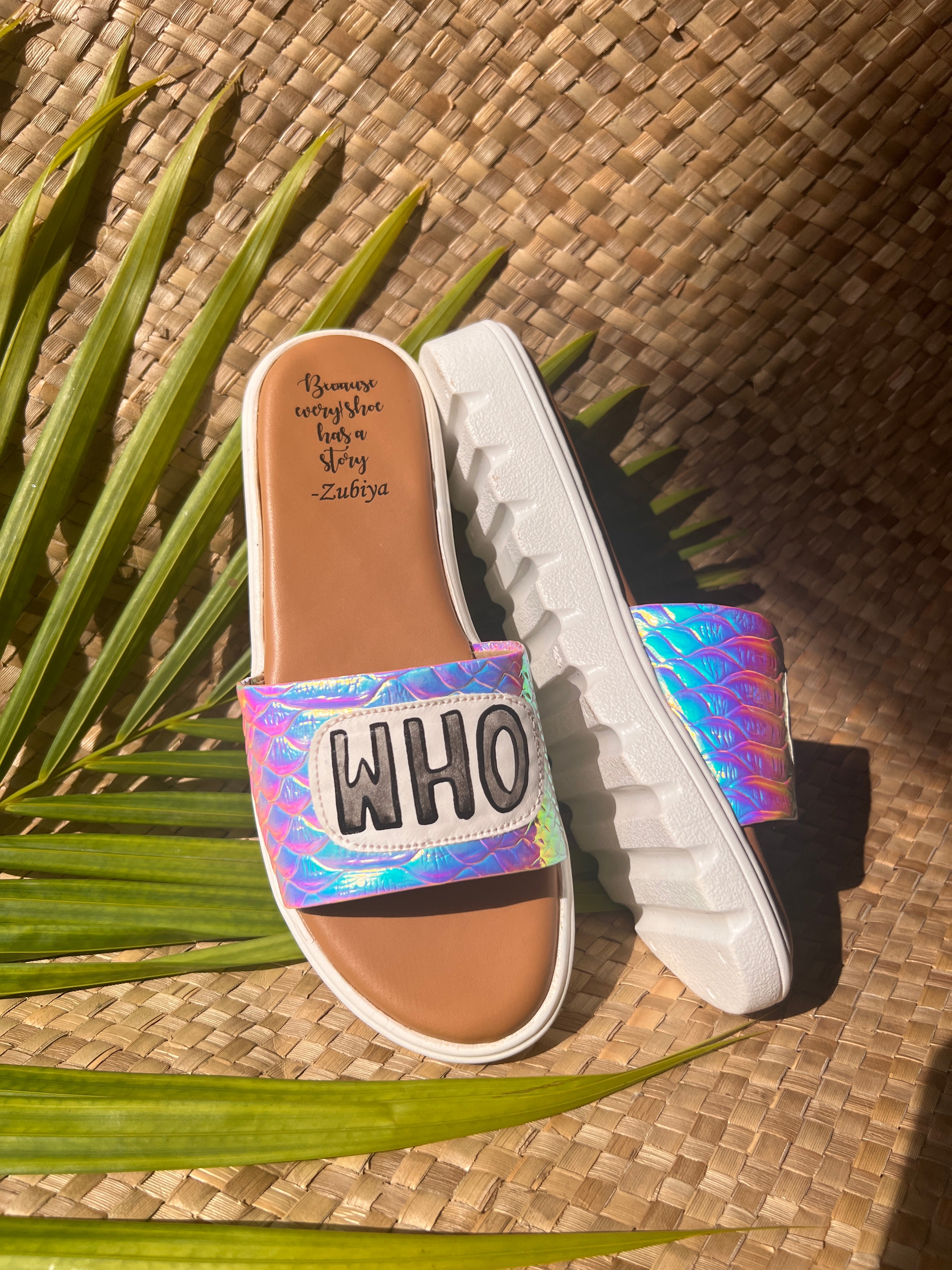 who cares? unicorn holograph slides