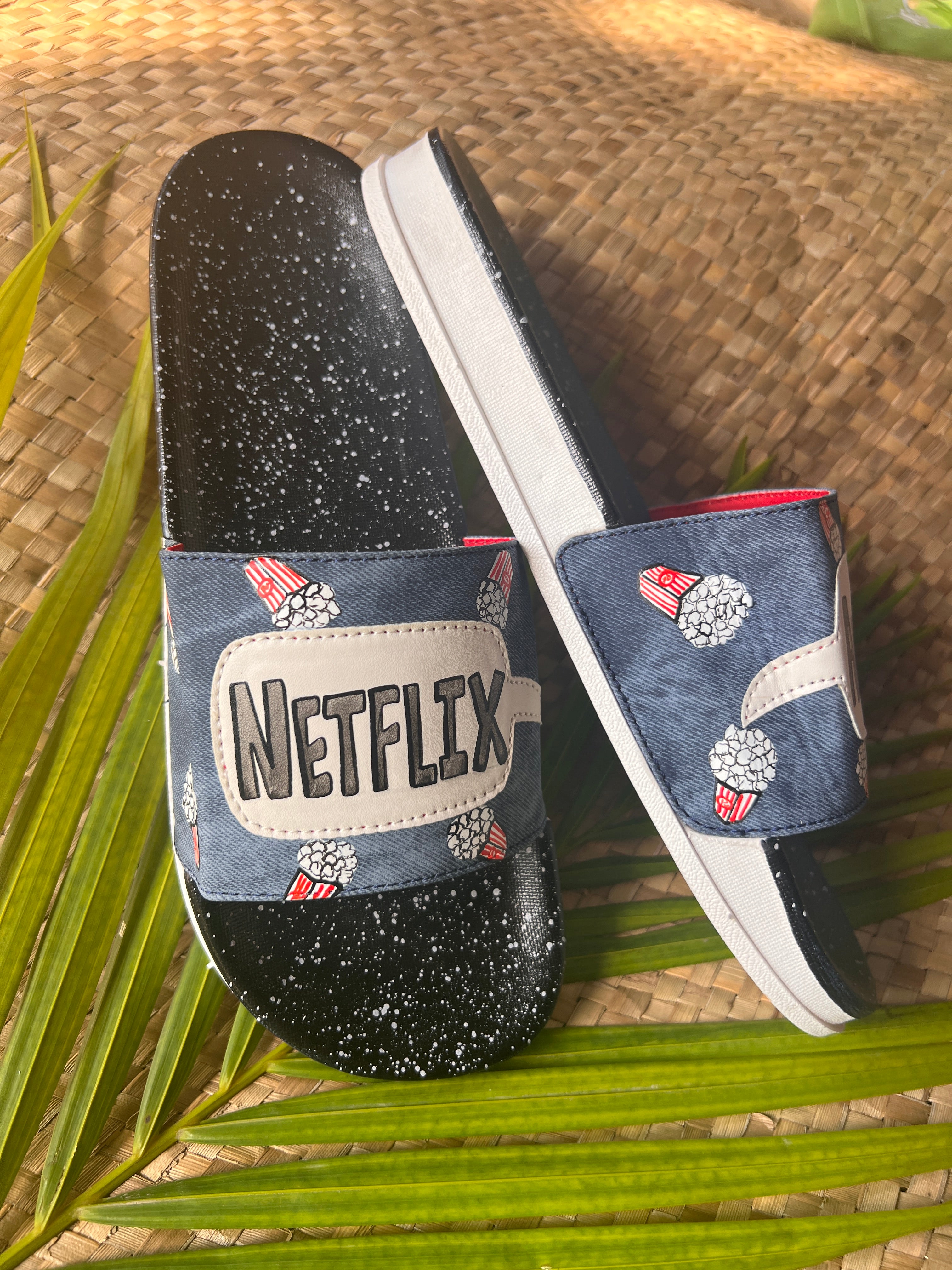 netflix and chill mens slides