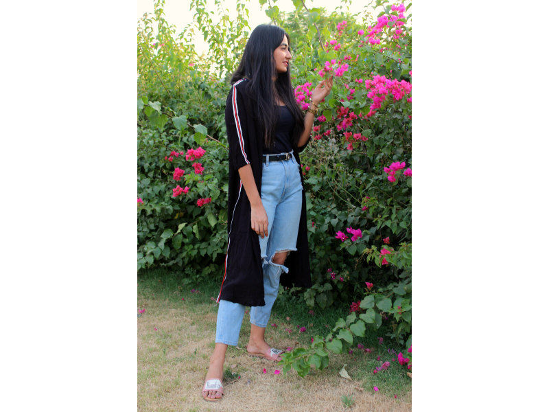 Black Is Black Cotton Shrug