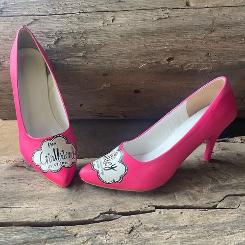 Hot Pink pencil Heels-3.5 Inch