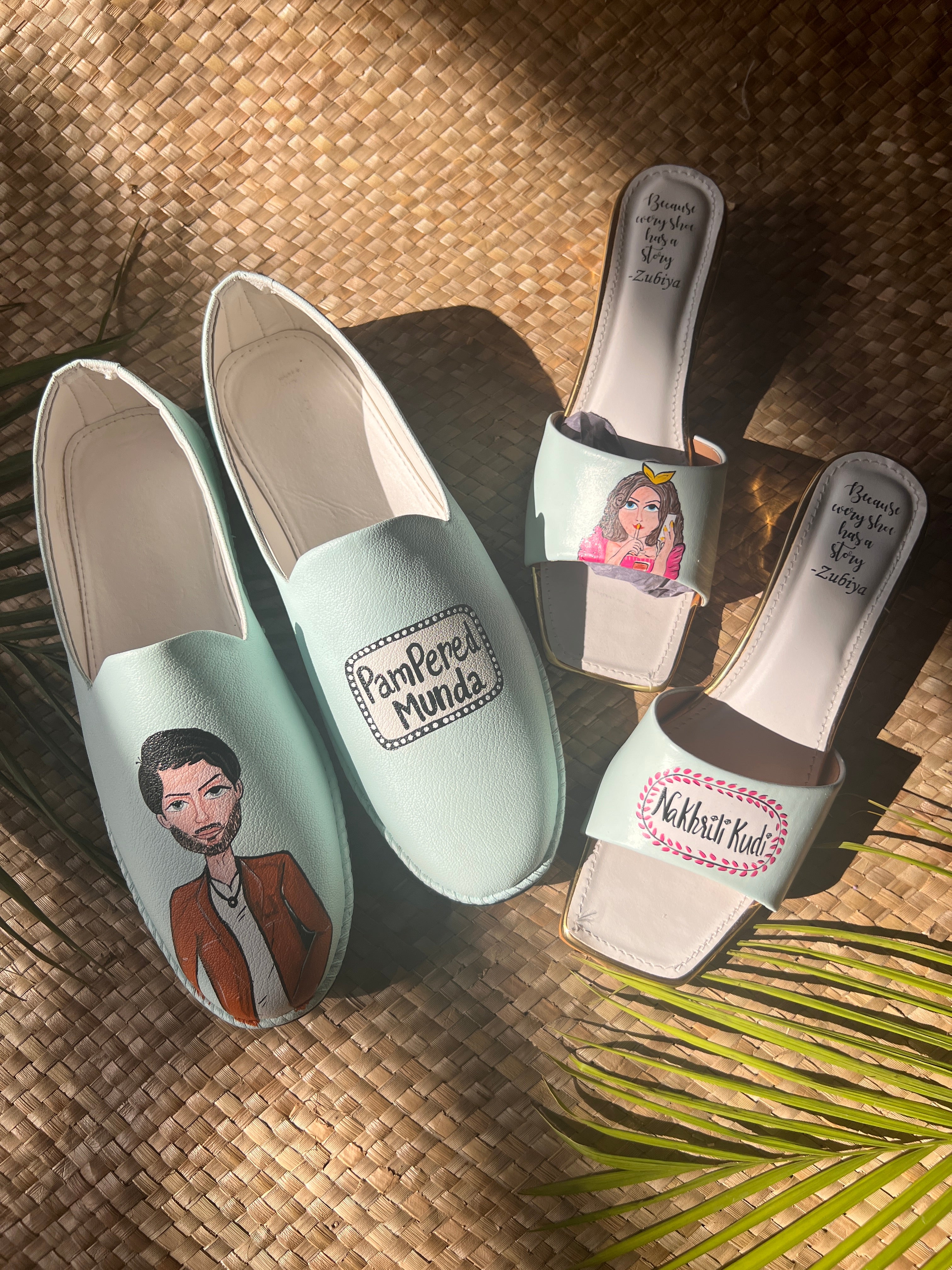 Powder blue cutesy couple combo