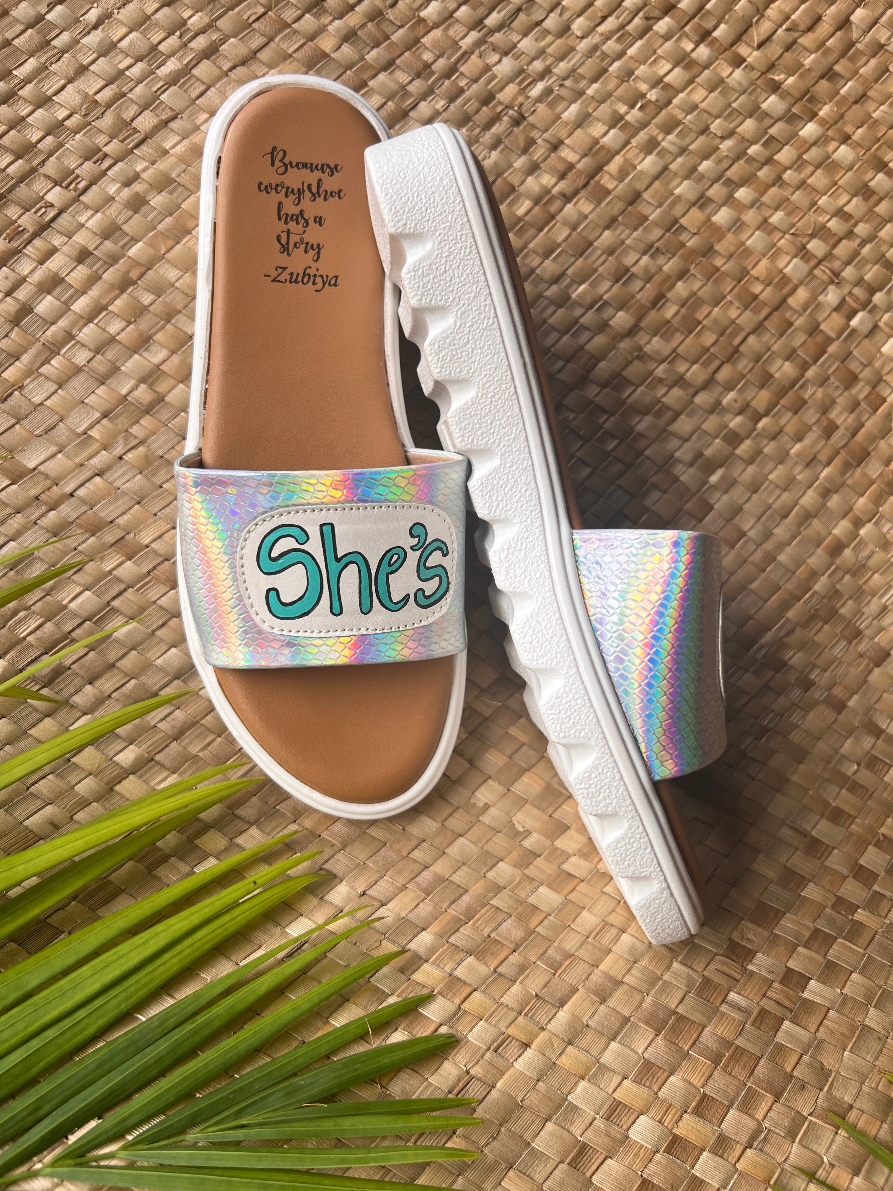 She’s rare iridescent slides