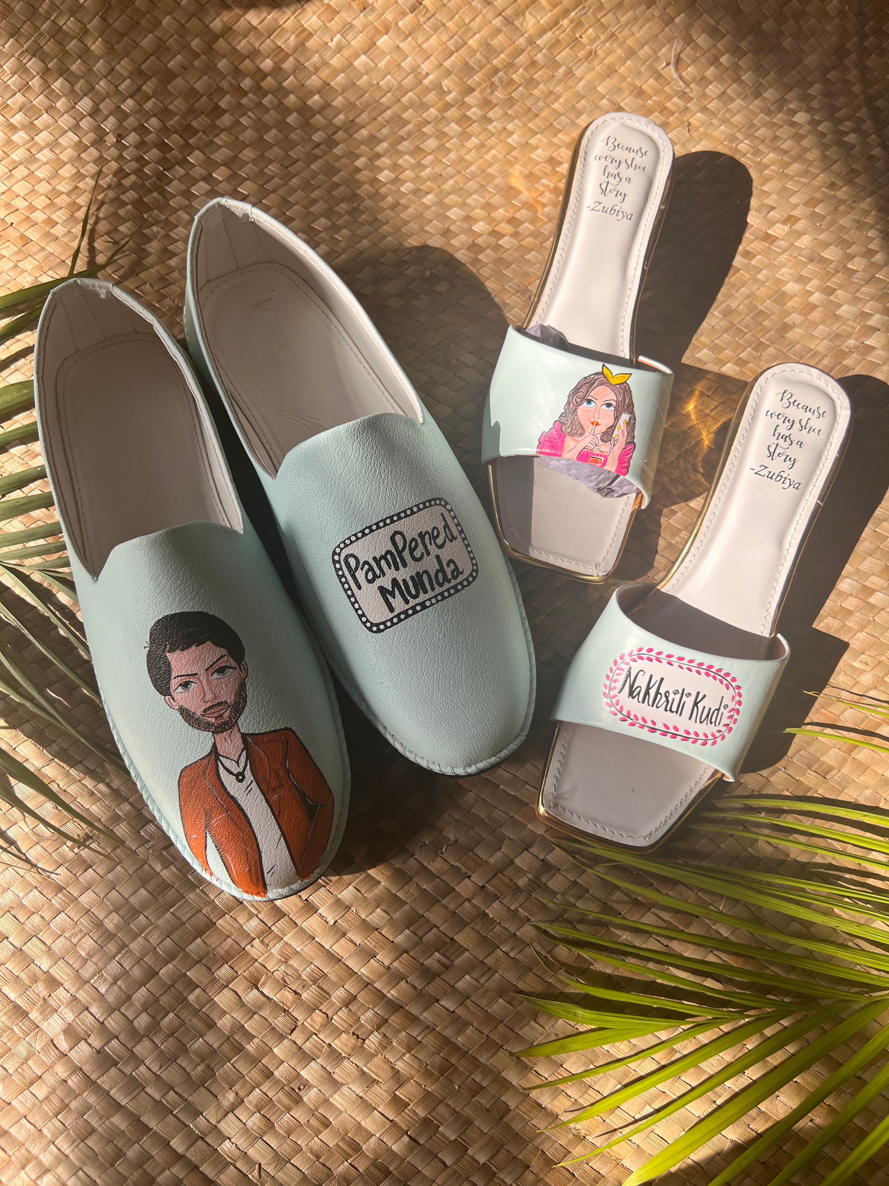 Powder blue cutesy couple combo