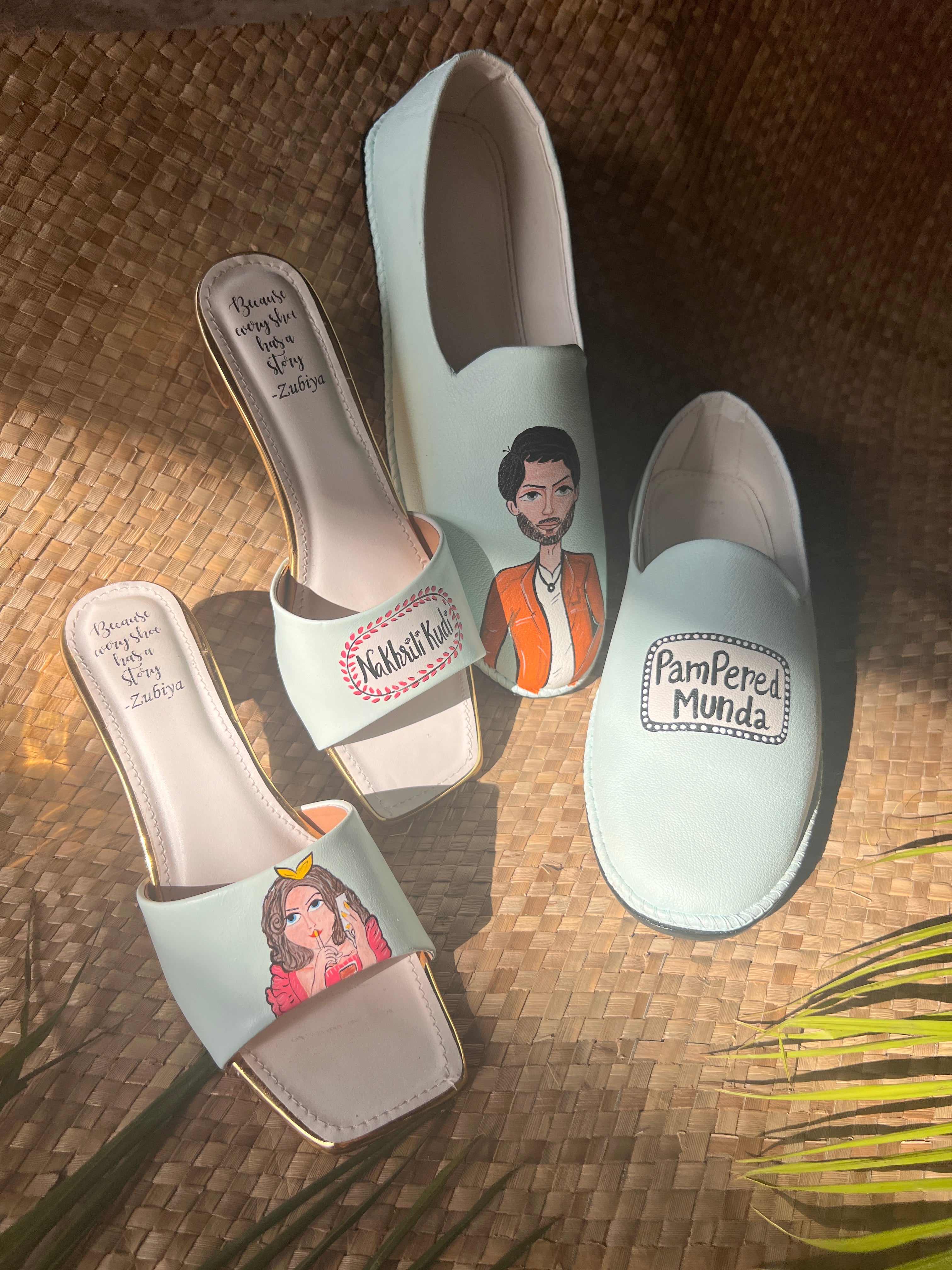 Powder blue cutesy couple combo