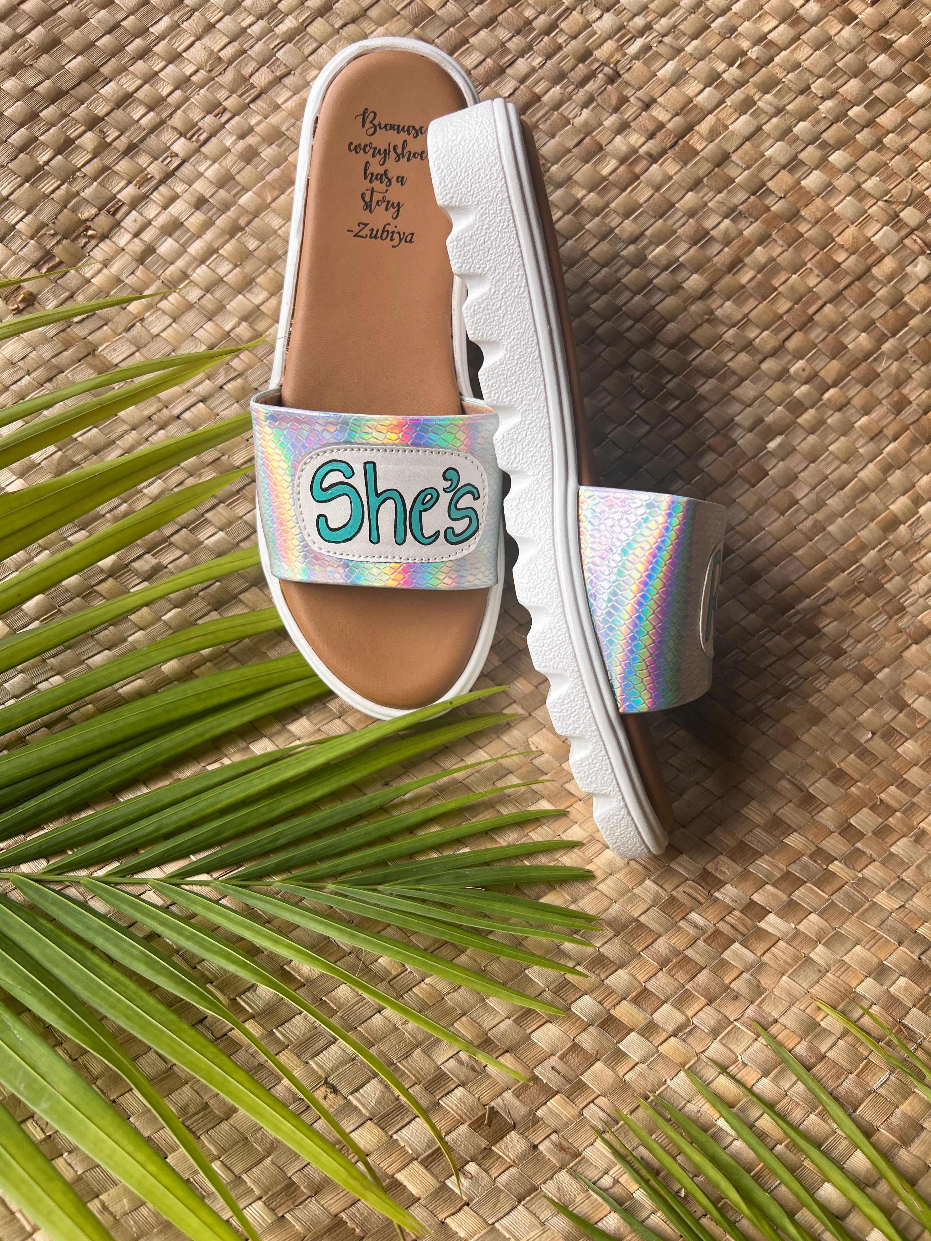 She’s rare iridescent slides