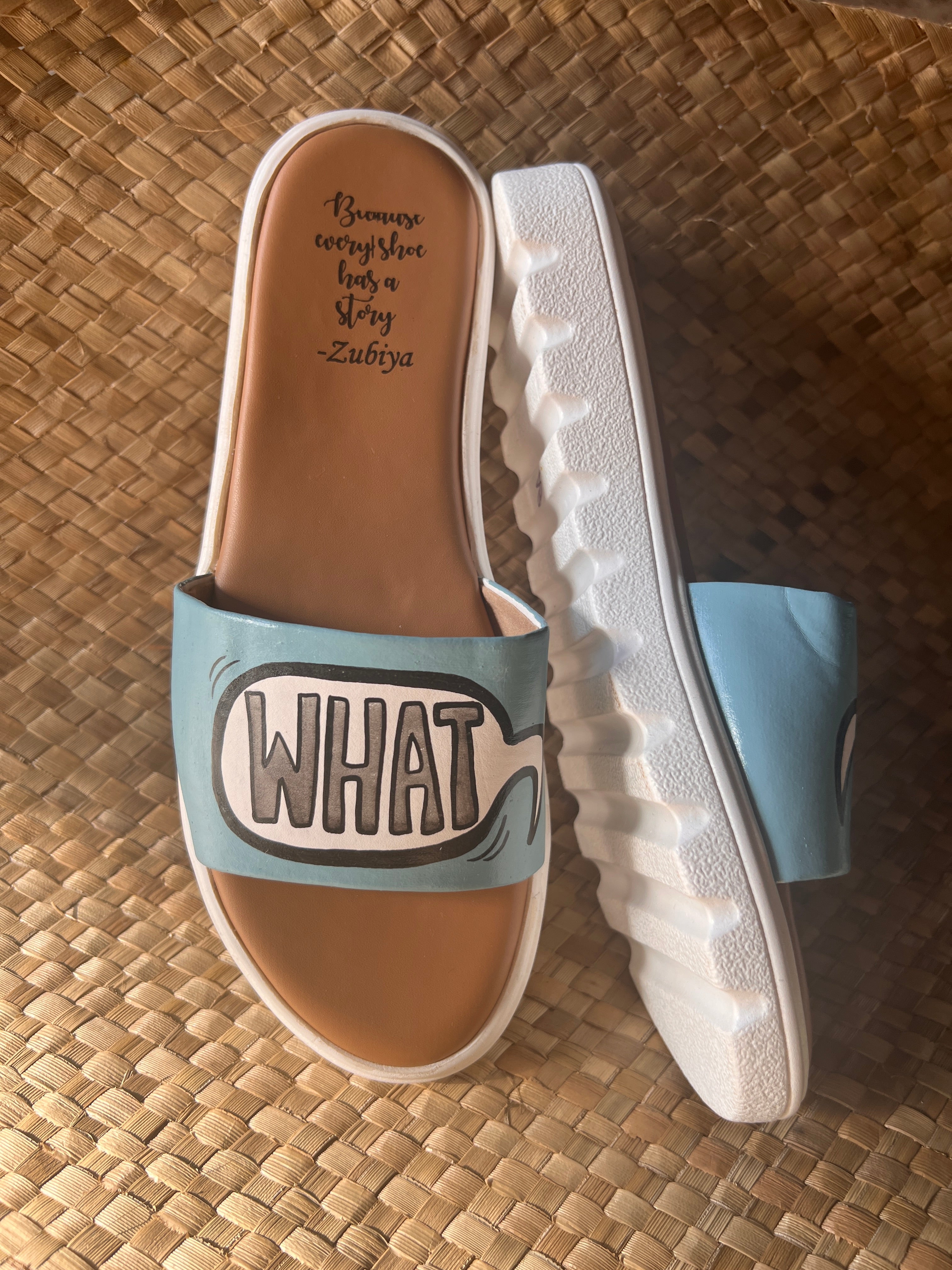 Whatever!!Chalk blue slides