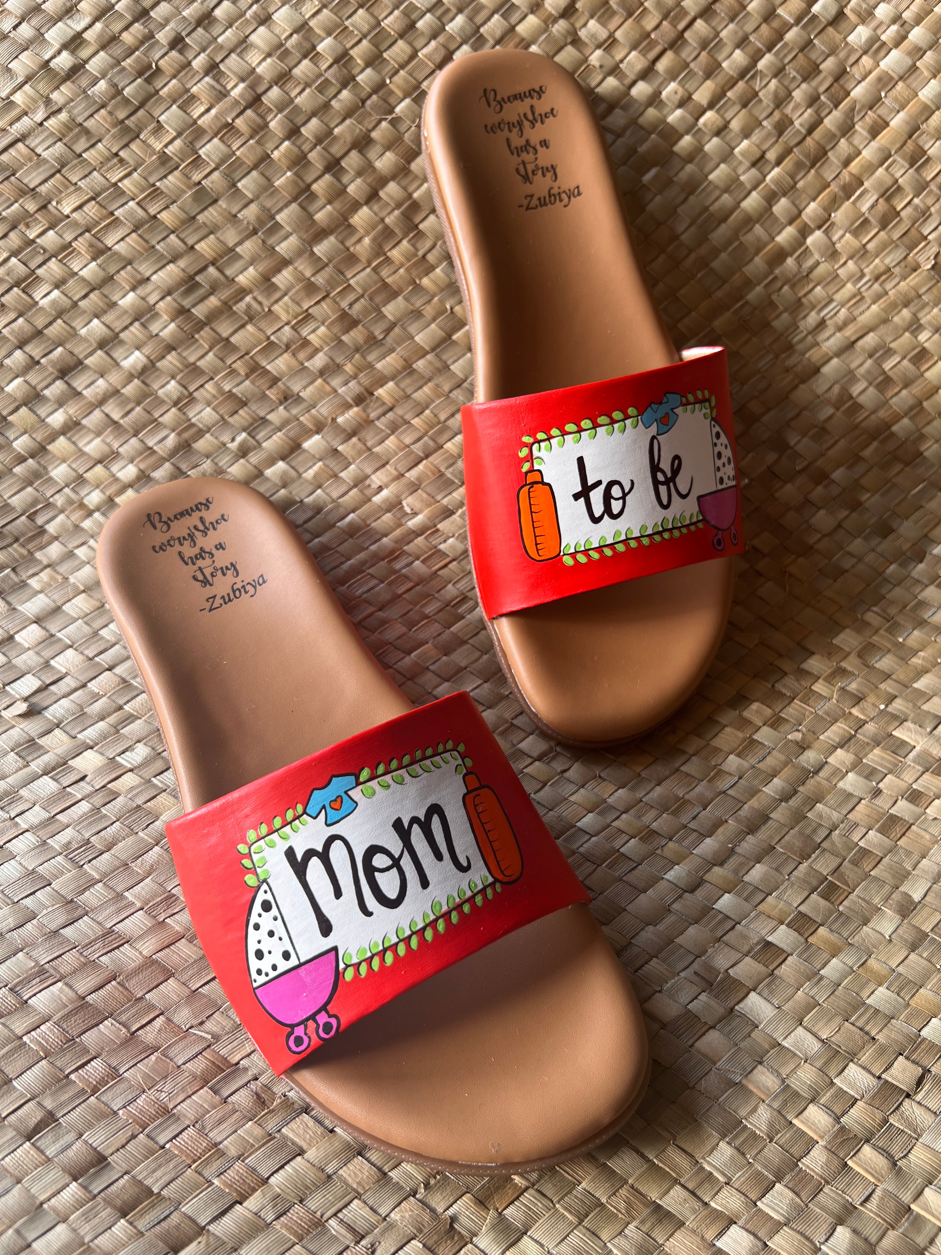 Mom To Be (Red) Slides