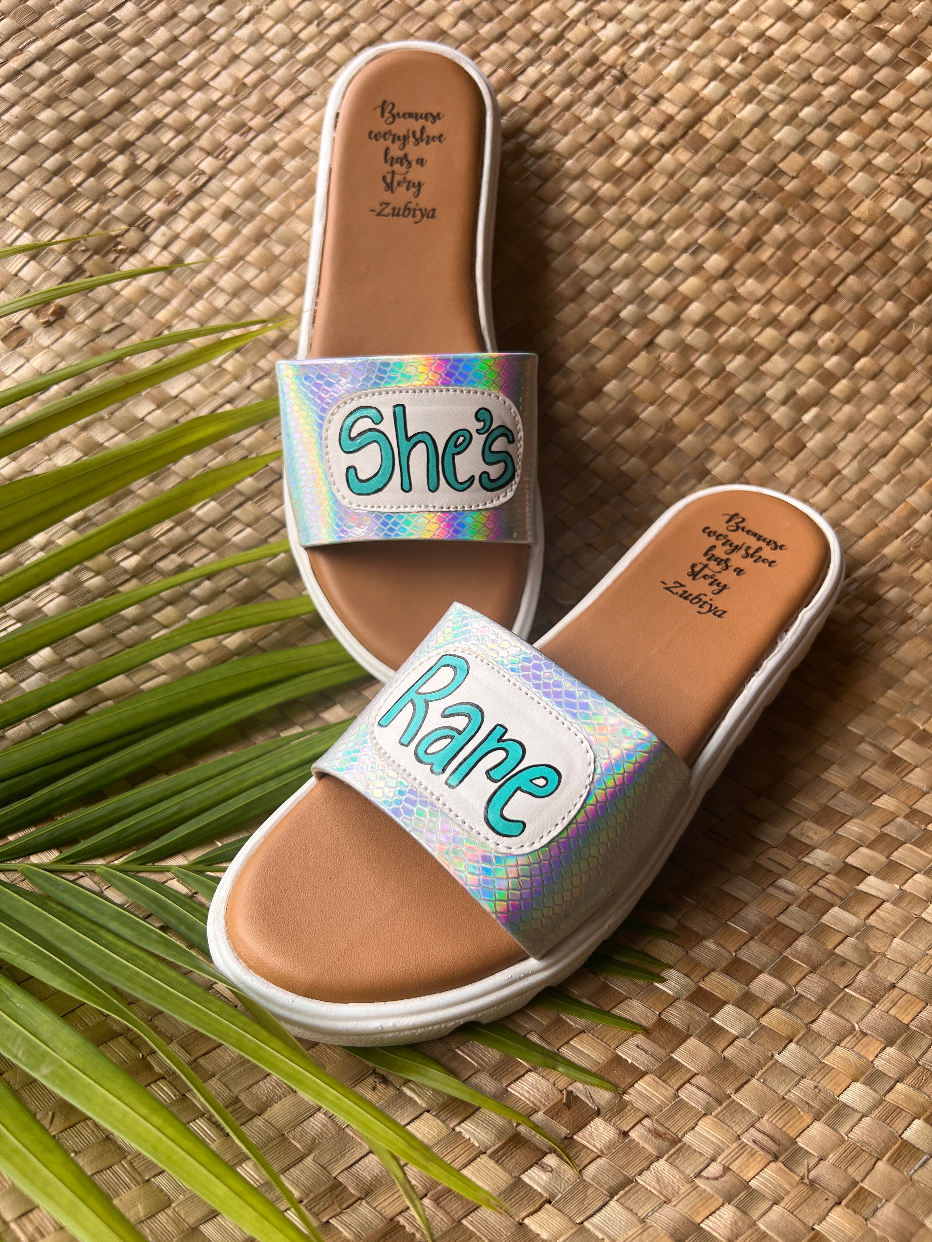 She’s rare iridescent slides