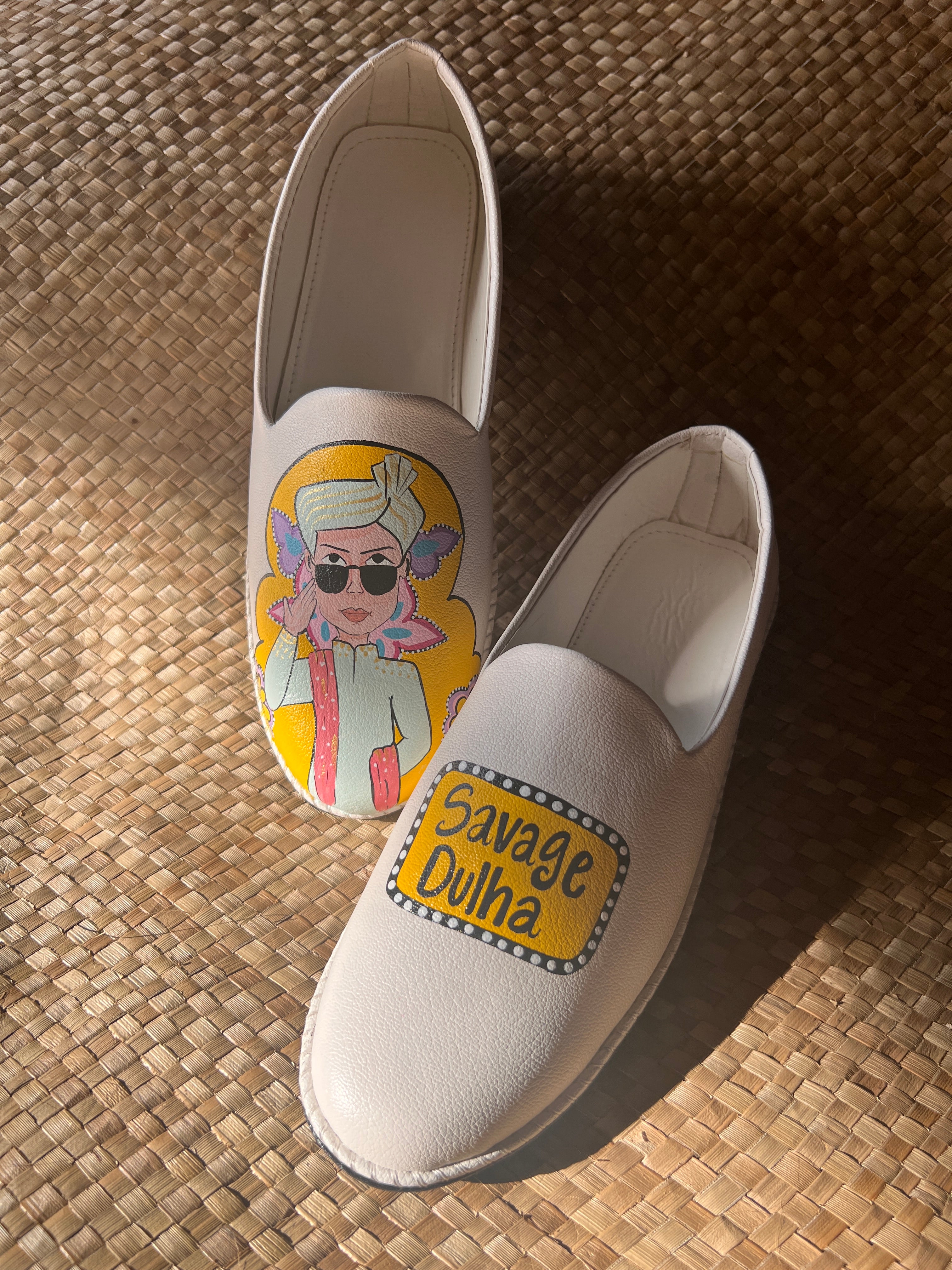 mens yellow tinch savage dulha mojris