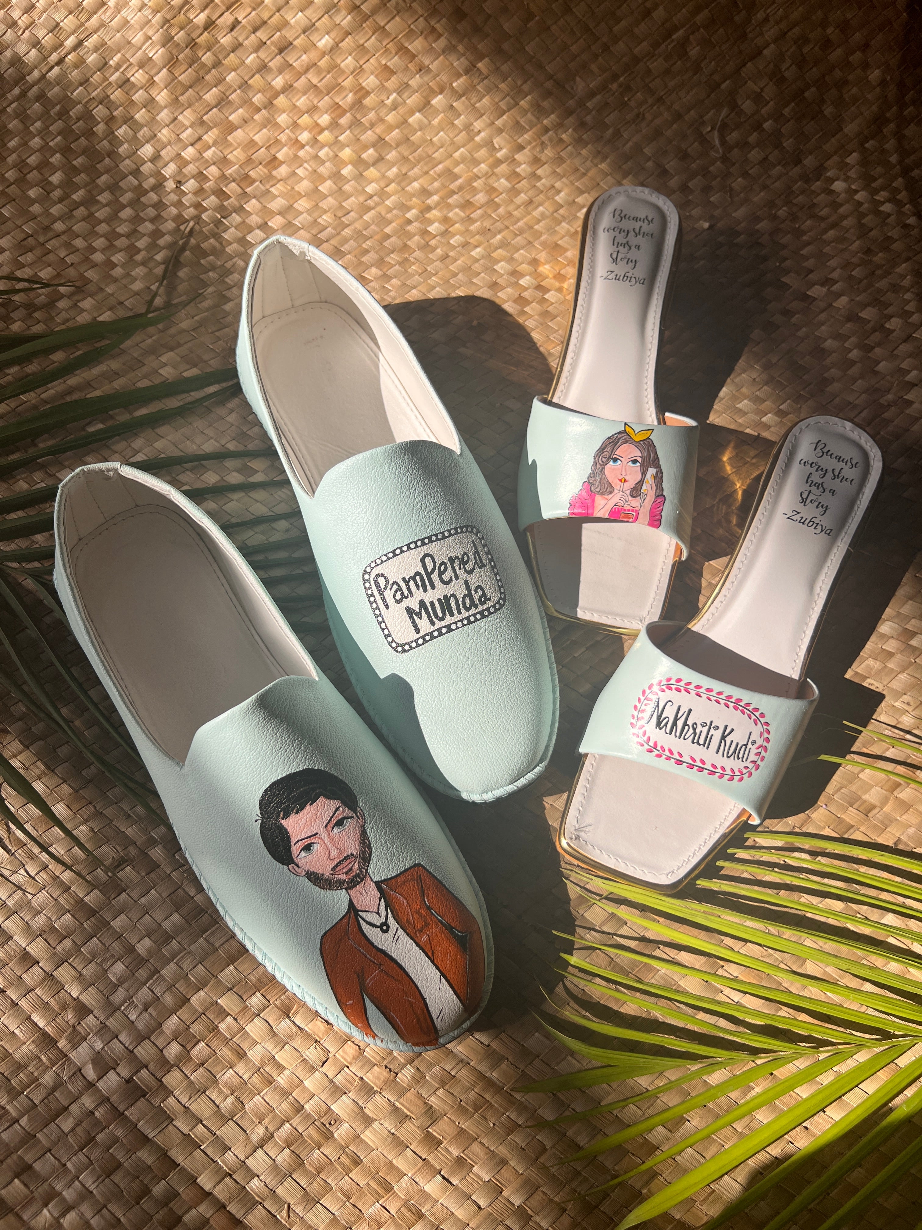 Powder blue cutesy couple combo