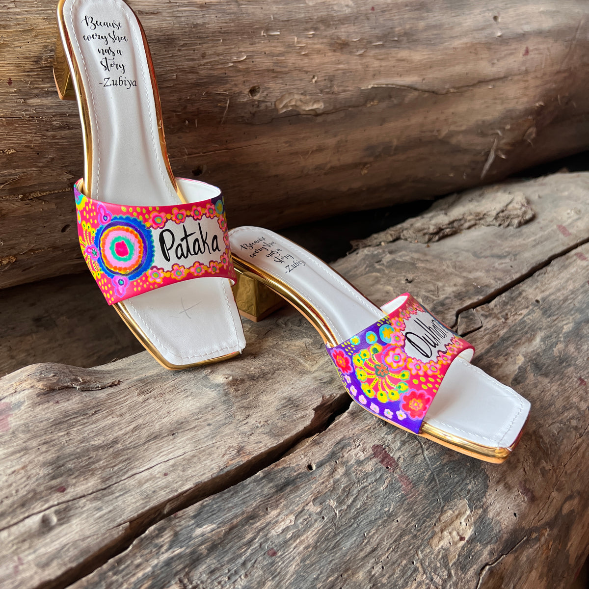 Pataka Dulhan- Multi Color Heels – zubiyastore